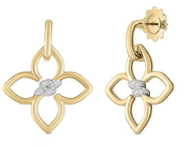 Stunning diamond earrings by Roberto Coin, available at Heller Jewelers.