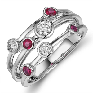 A stunning ruby and diamond ring from Heller Jewelers.