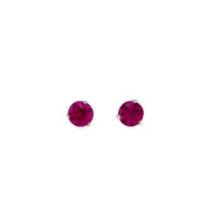 A simple yet elegant pair of ruby stud earrings from Heller Jewelers.