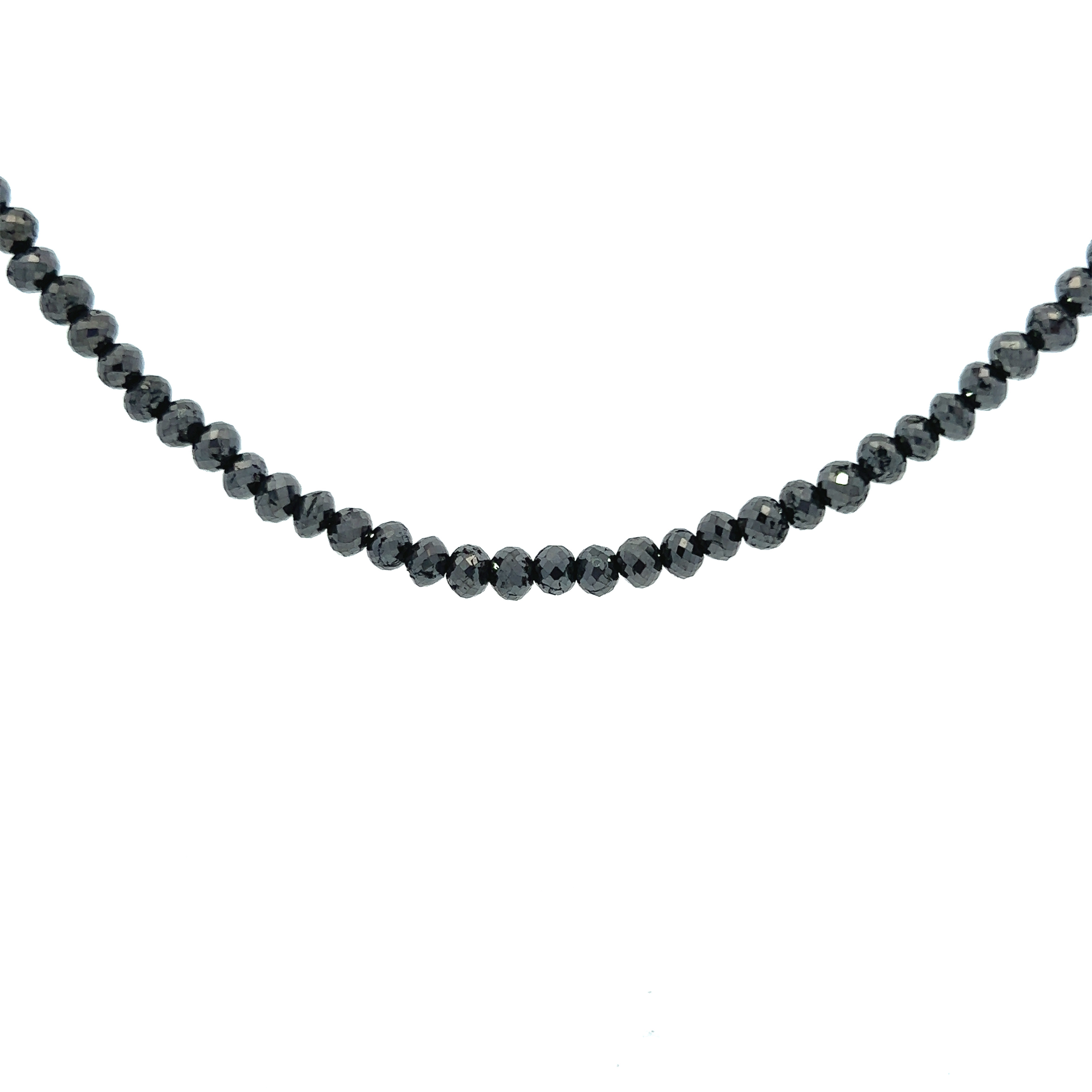 Buy Natural Black Diamond Beaded Necklace, 2.75-3mm Black Diamond Faceted  Rondelle Beads Necklace, Black Diamond Necklace Jewelry, Gift for Her  Online in India - Etsy