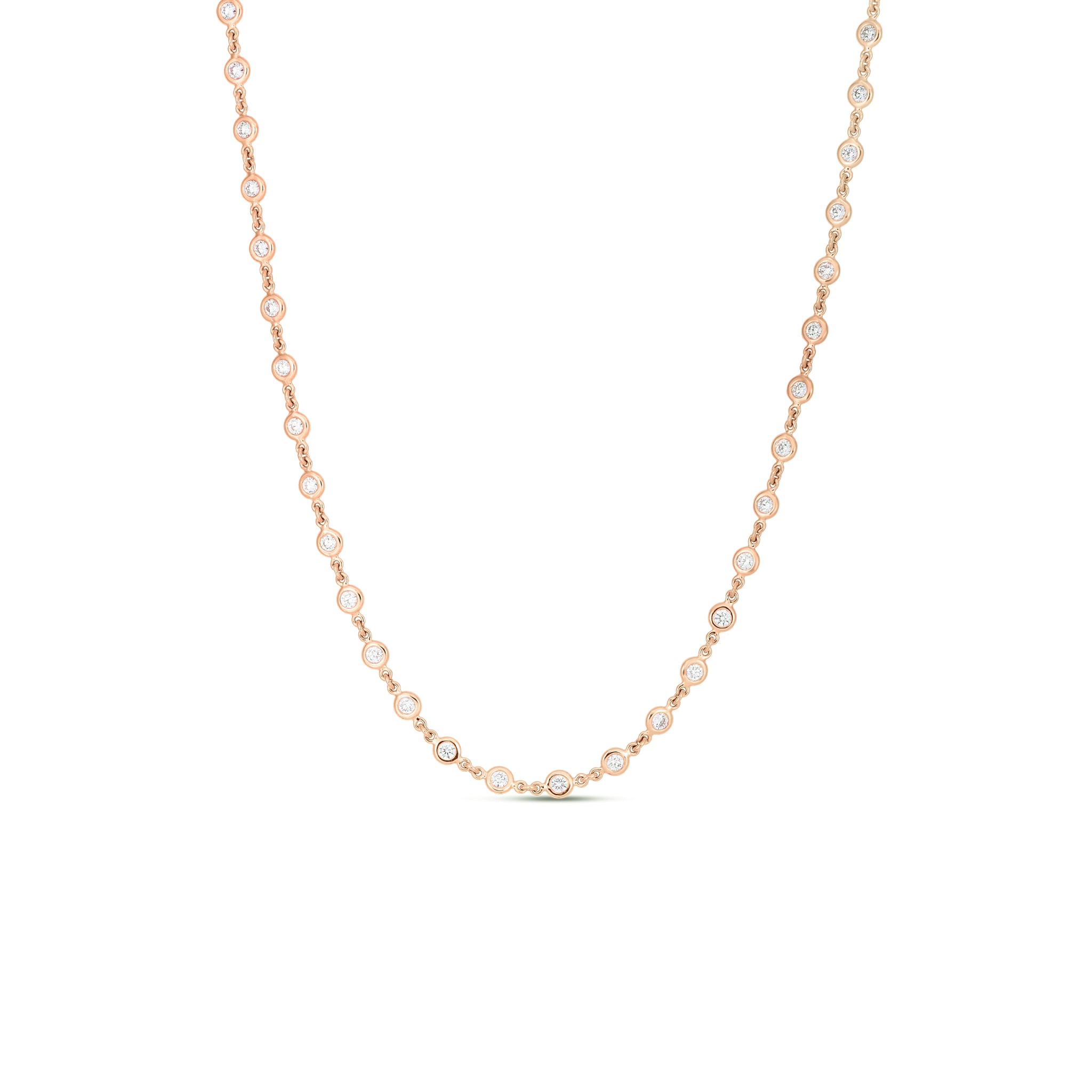 18K GOLD DIAMONDS BY THE INCH 15 STATION NECKLACE - Roberto Coin - North  America