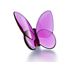 Baccarat Lucky Butterfly - Peony Pink