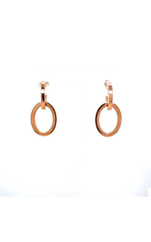 J Oval Dangle Earrings