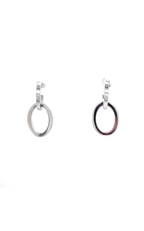 J Oval Dangle Earrings