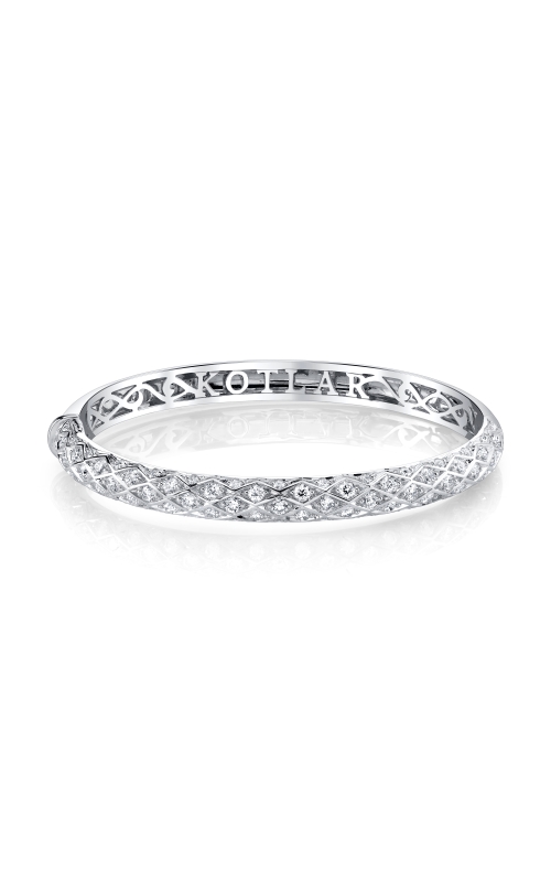 Harry Kotlar Criss Cross Artisan 5 Row Halfway Diamond Bangle