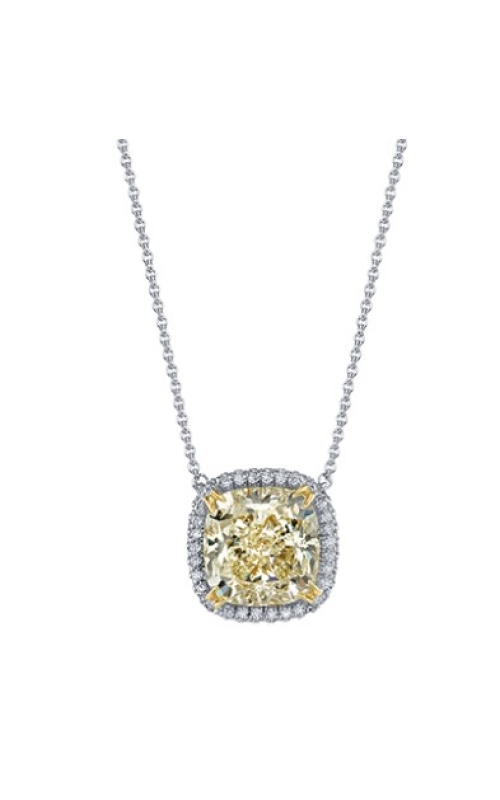 Harry Kotlar Platinum Yellow Diamond Pendant