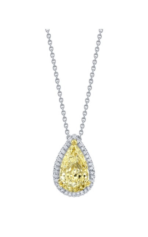 Harry Kotlar Platinum White/Yellow Diamond Pendant