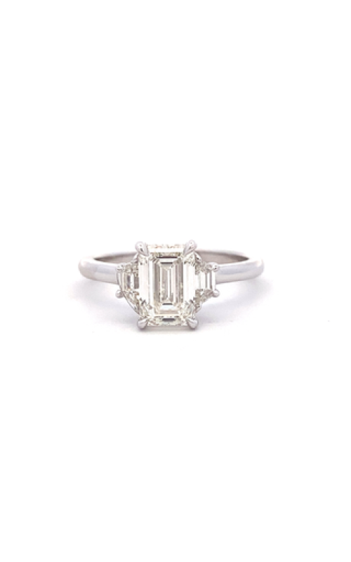 Platinum Three Stone Engagement Ring