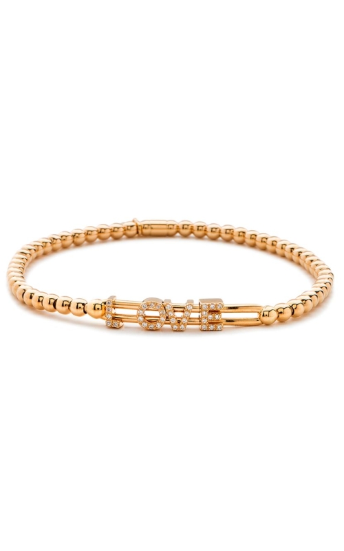 Hulchi Belluni Diamond Bead Stretch Love Bracelet