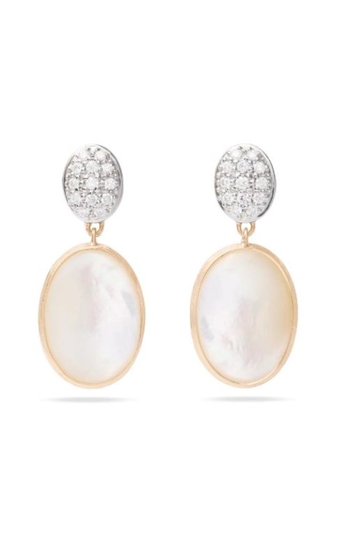 Marco Bicego Siviglia Mother of Pearl & Diamond Two Drop Earrings