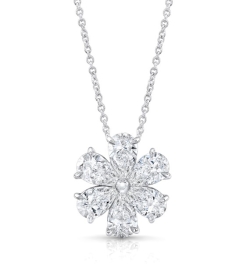 Diamond Flower Necklace