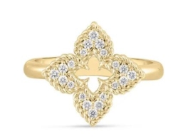 Roberto Coin Diamond Ventian Princess Flower Ring