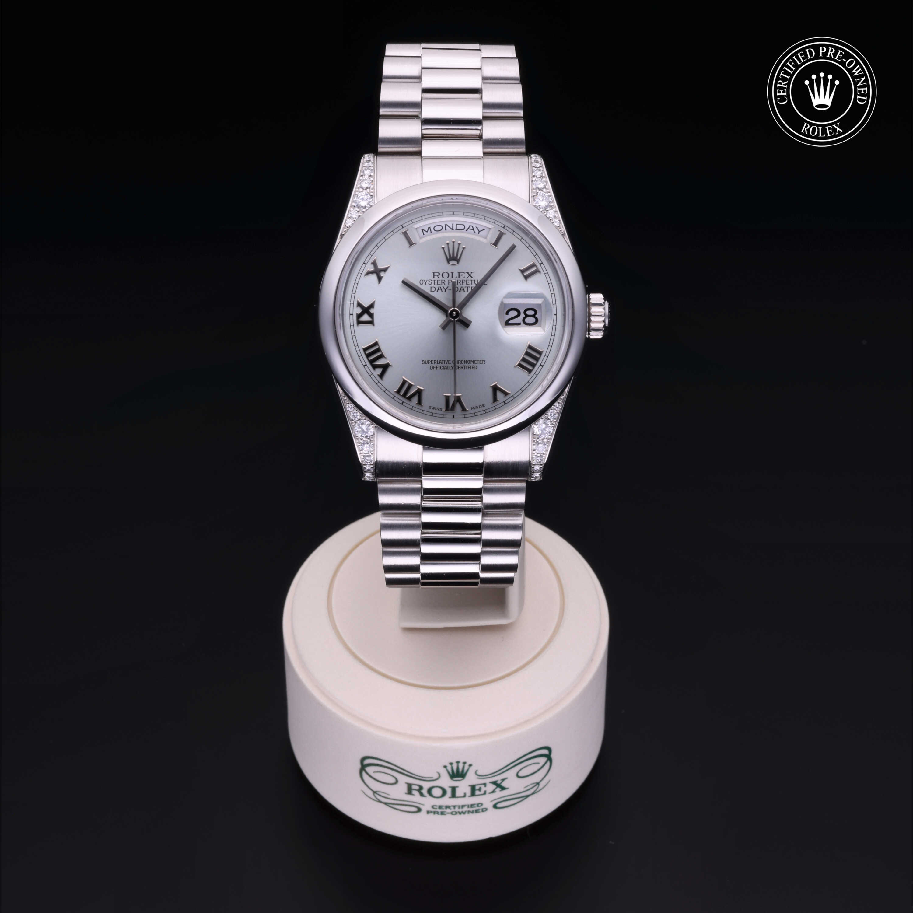 Rolex Day-Date in Platinum M118296-0006 at Heller Jewelers