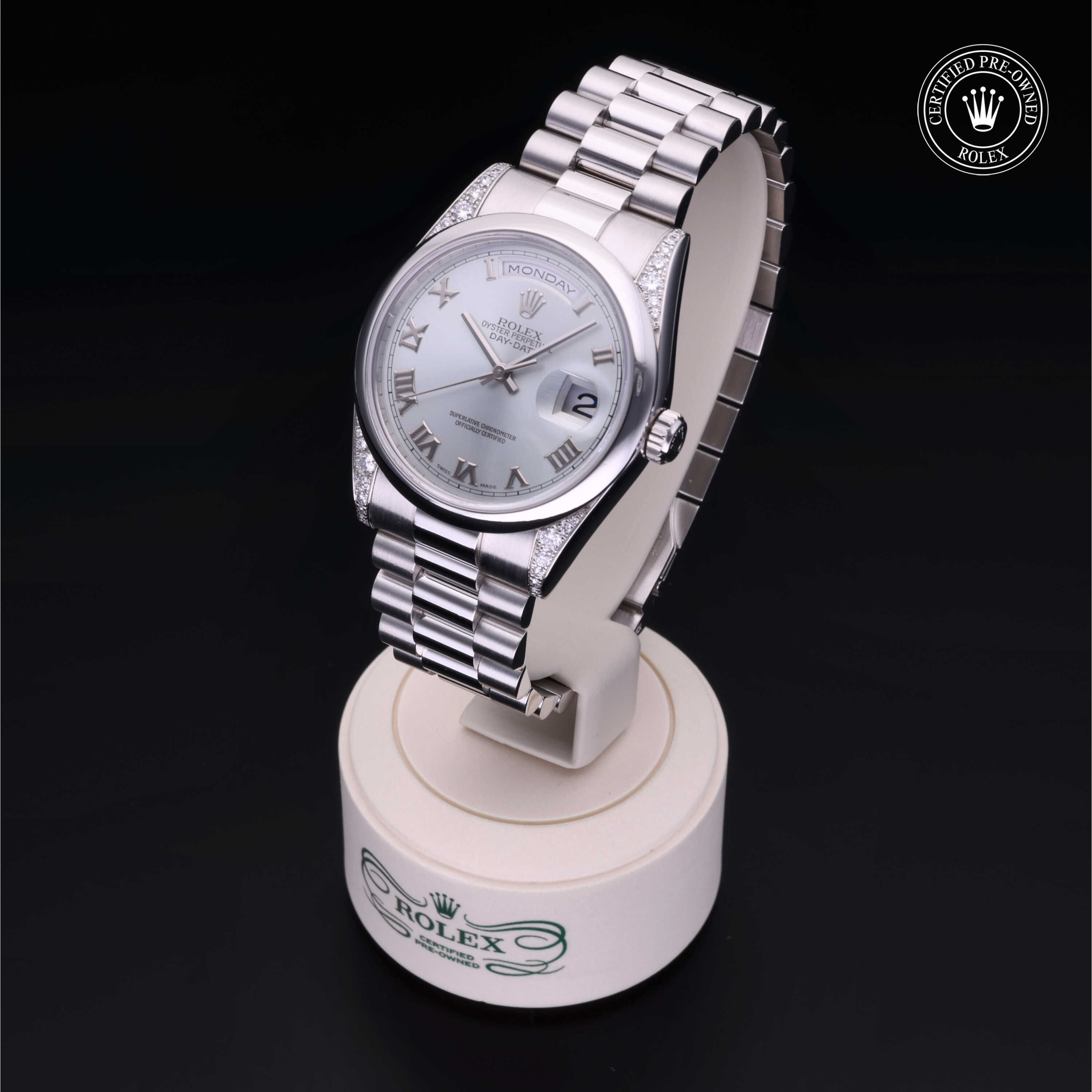 Rolex Day-Date in Platinum M118296-0006 at Heller Jewelers