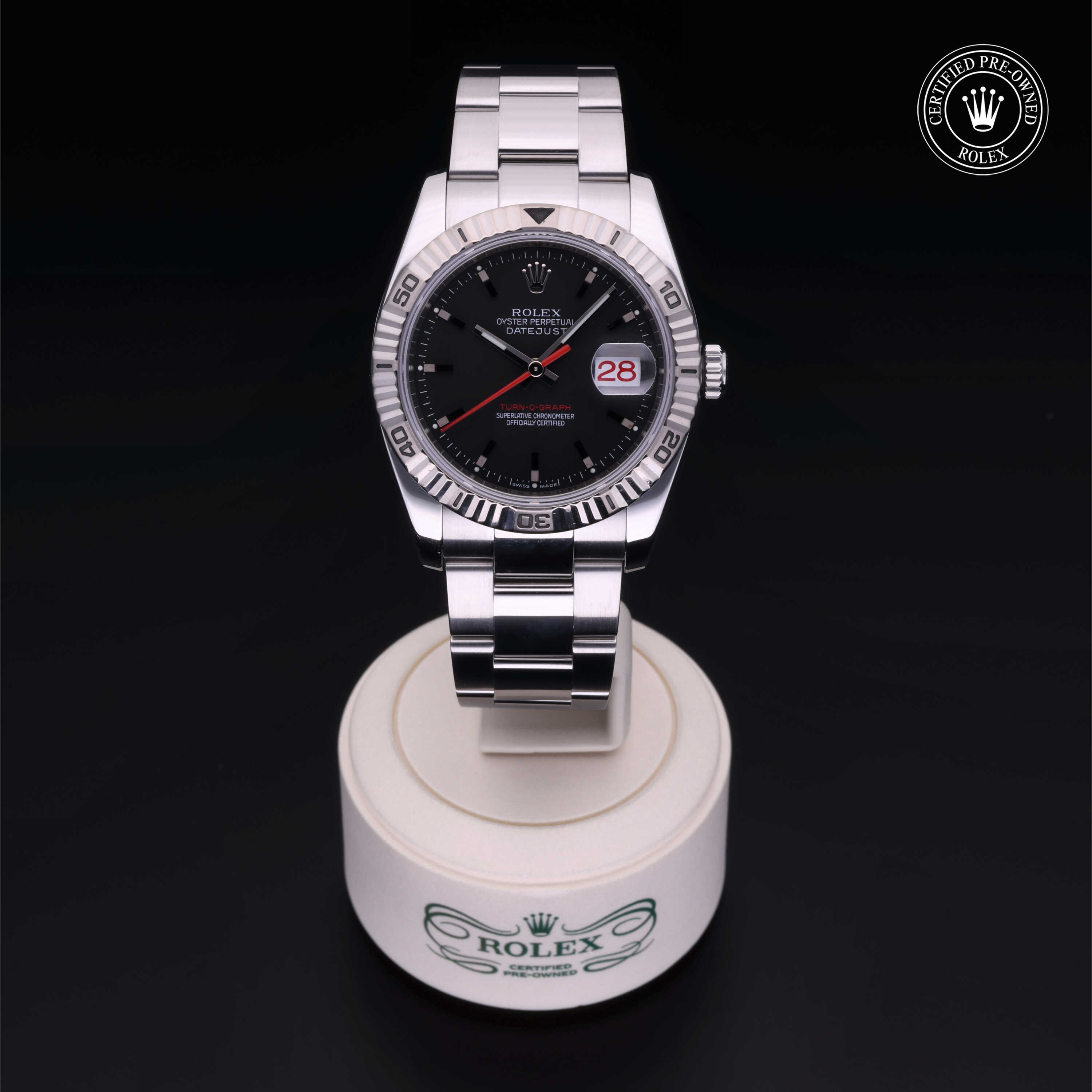 Rolex Turn-O-Graph in Oystersteel and white gold M116264-0011 at Heller Jewelers