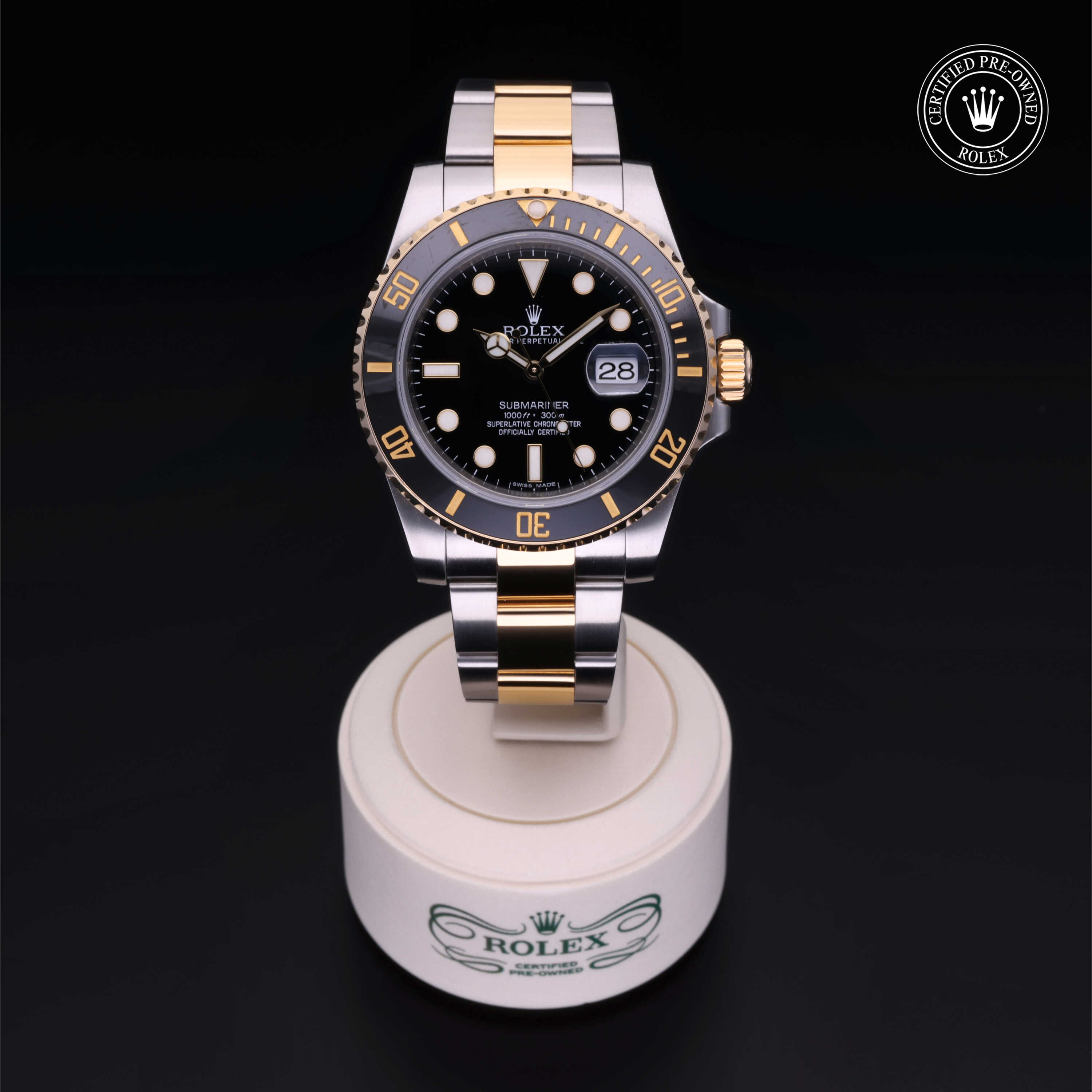 Rolex Submariner in Oystersteel and yellow gold M116613LN-0001 at Heller Jewelers