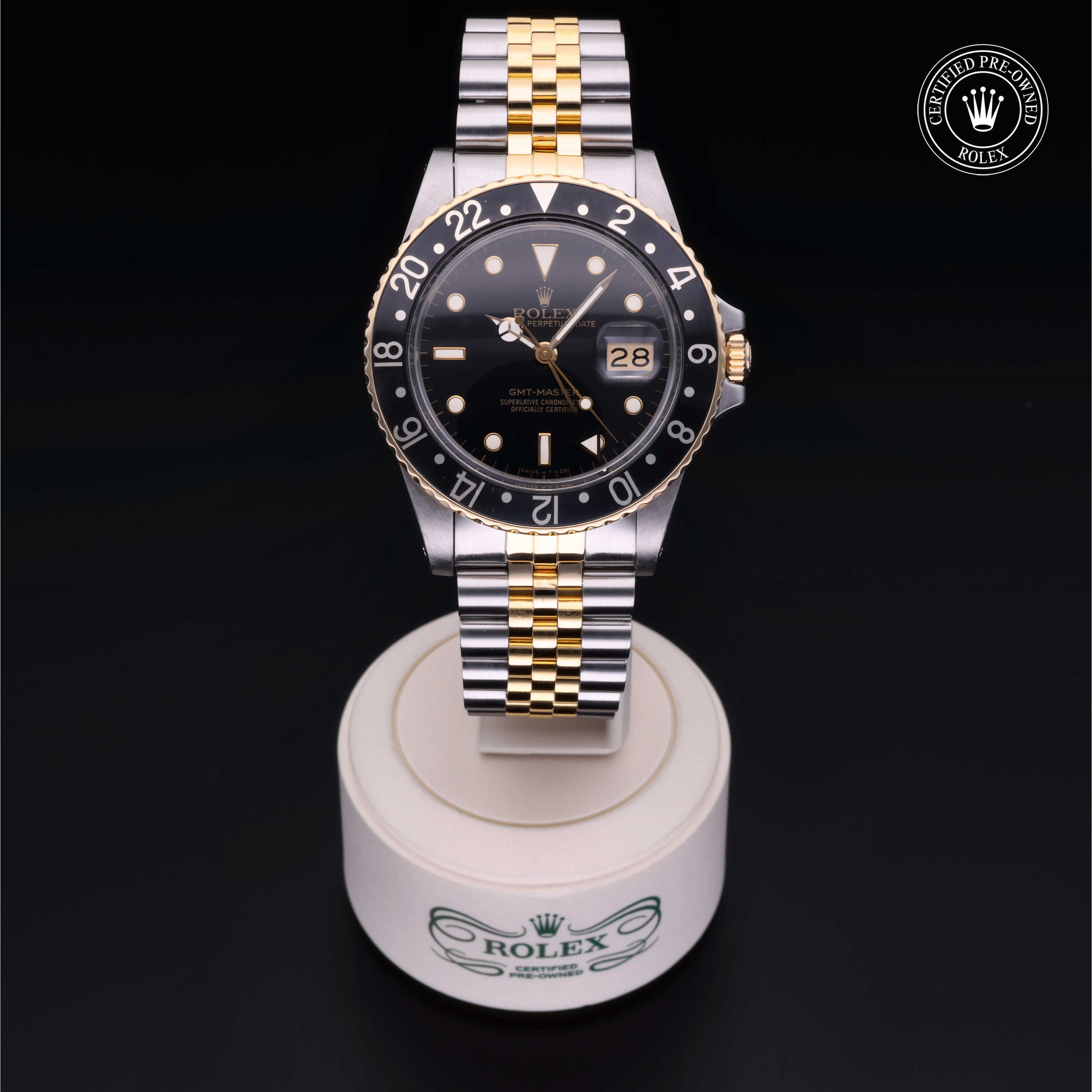 Rolex GMT-Master in Oystersteel and yellow gold 16753 at Heller Jewelers