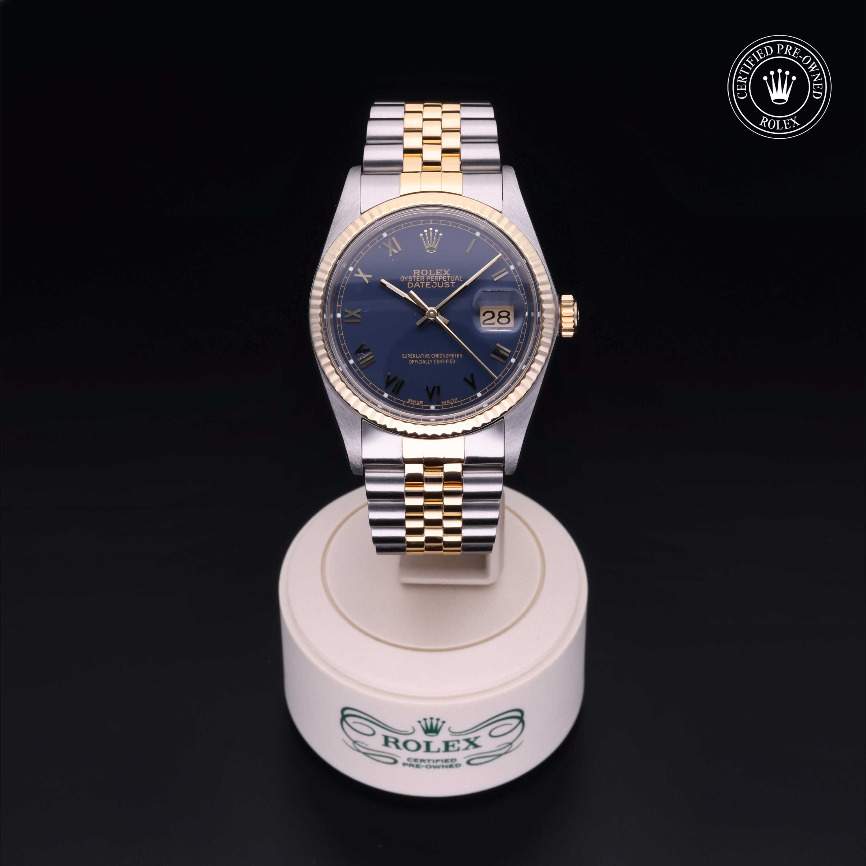 Rolex Datejust in Oystersteel and yellow gold V312-16013 at Heller Jewelers