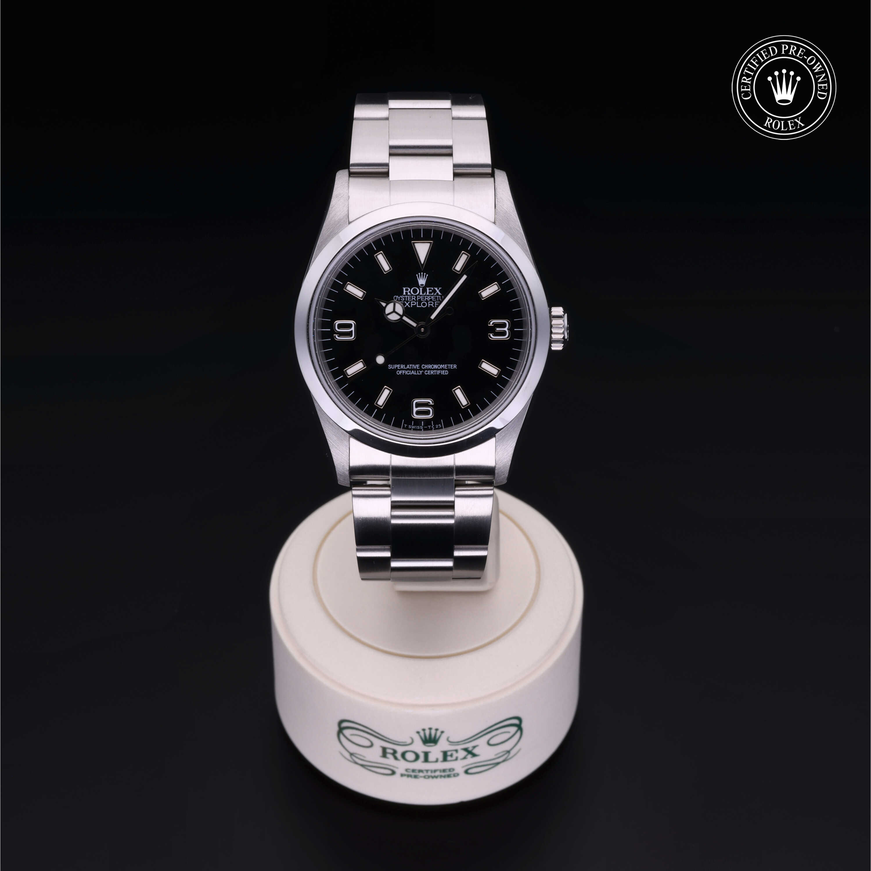 Rolex Explorer in Oystersteel M14270-0001 at Heller Jewelers