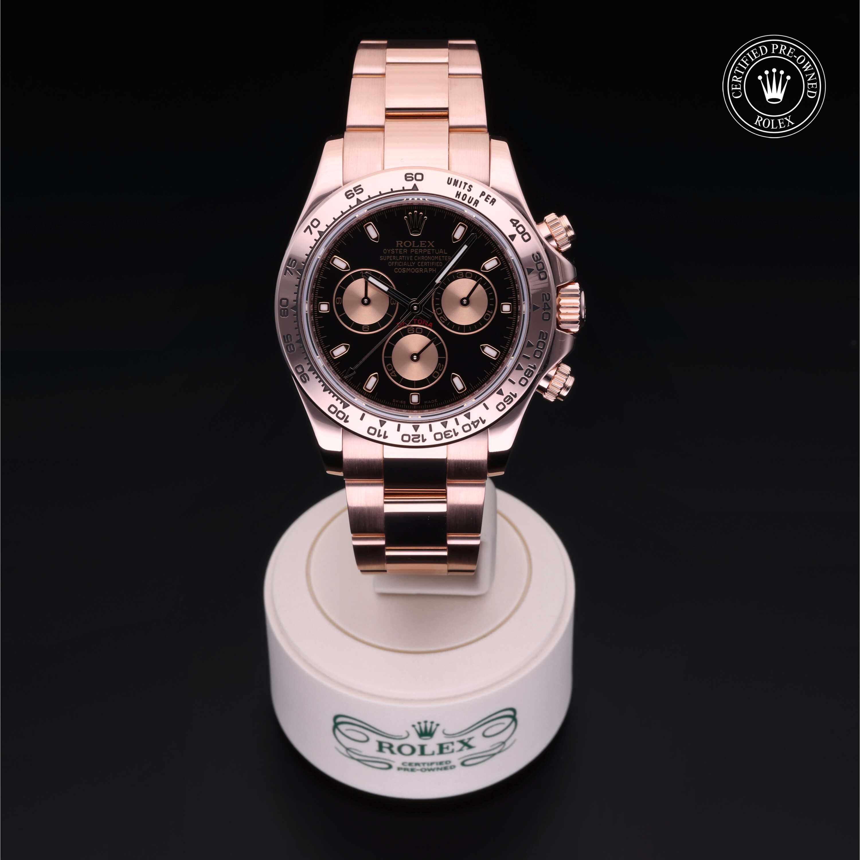 Rolex Cosmograph Daytona in 18 ct Everose gold M116505-0002 at Heller Jewelers