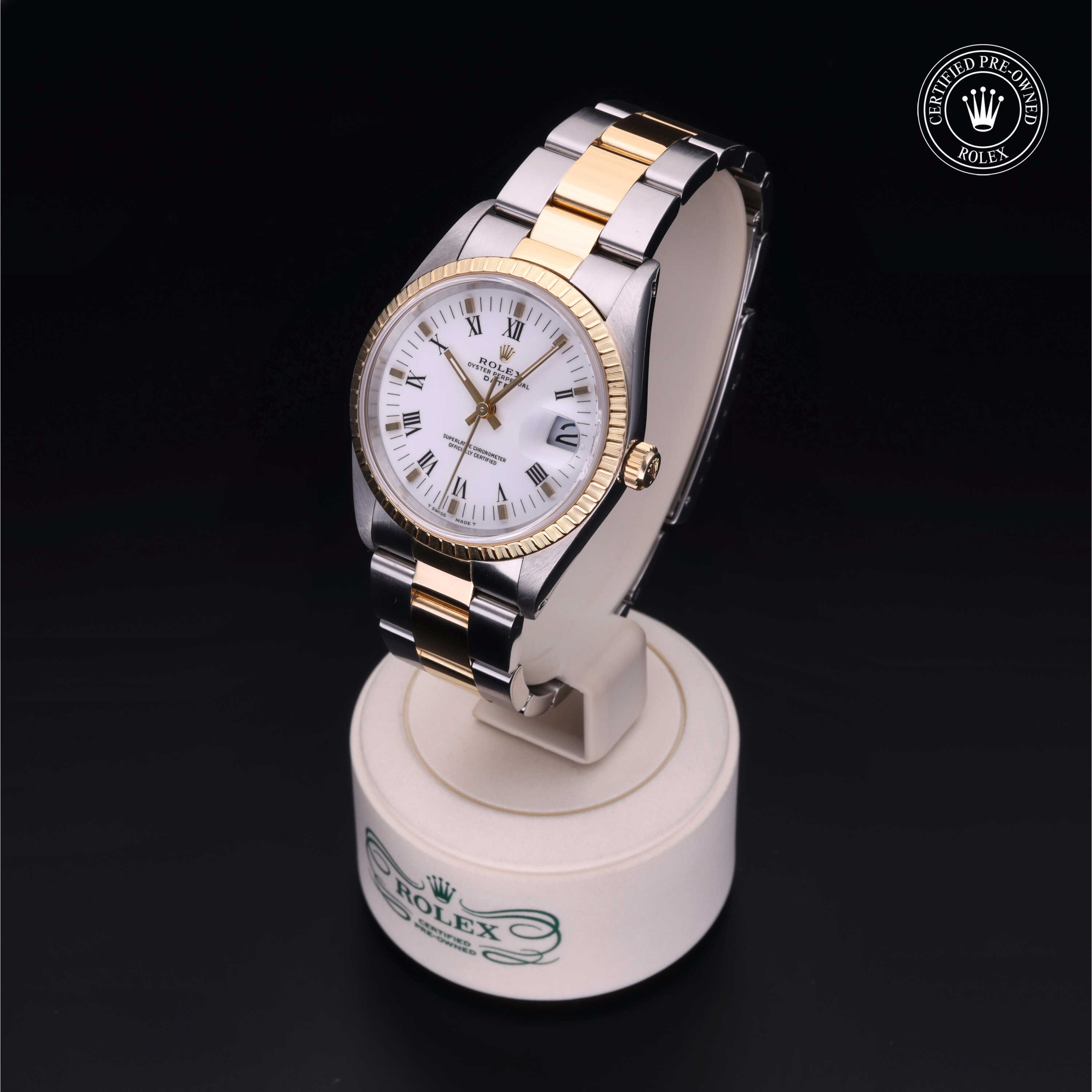 Rolex Oyster Perpetual in Oystersteel and yellow gold M15223-0027 at Heller Jewelers