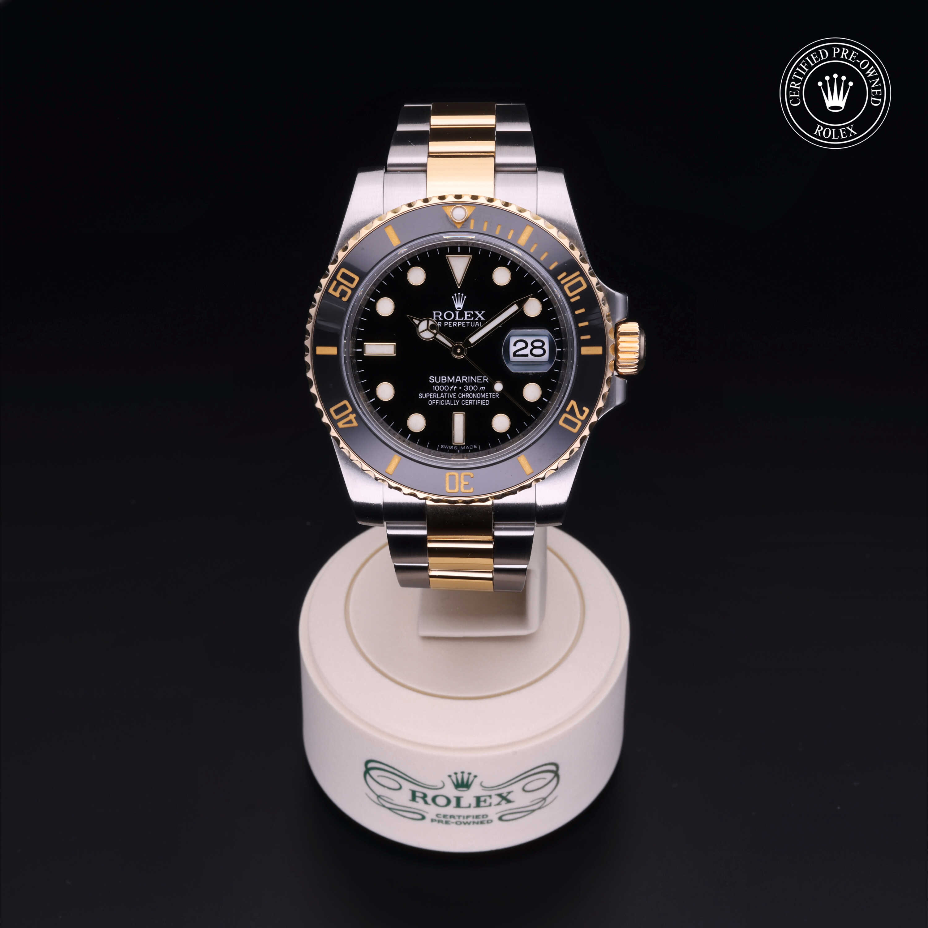 Rolex Submariner in Oystersteel and yellow gold M116613LN-0001 at Heller Jewelers