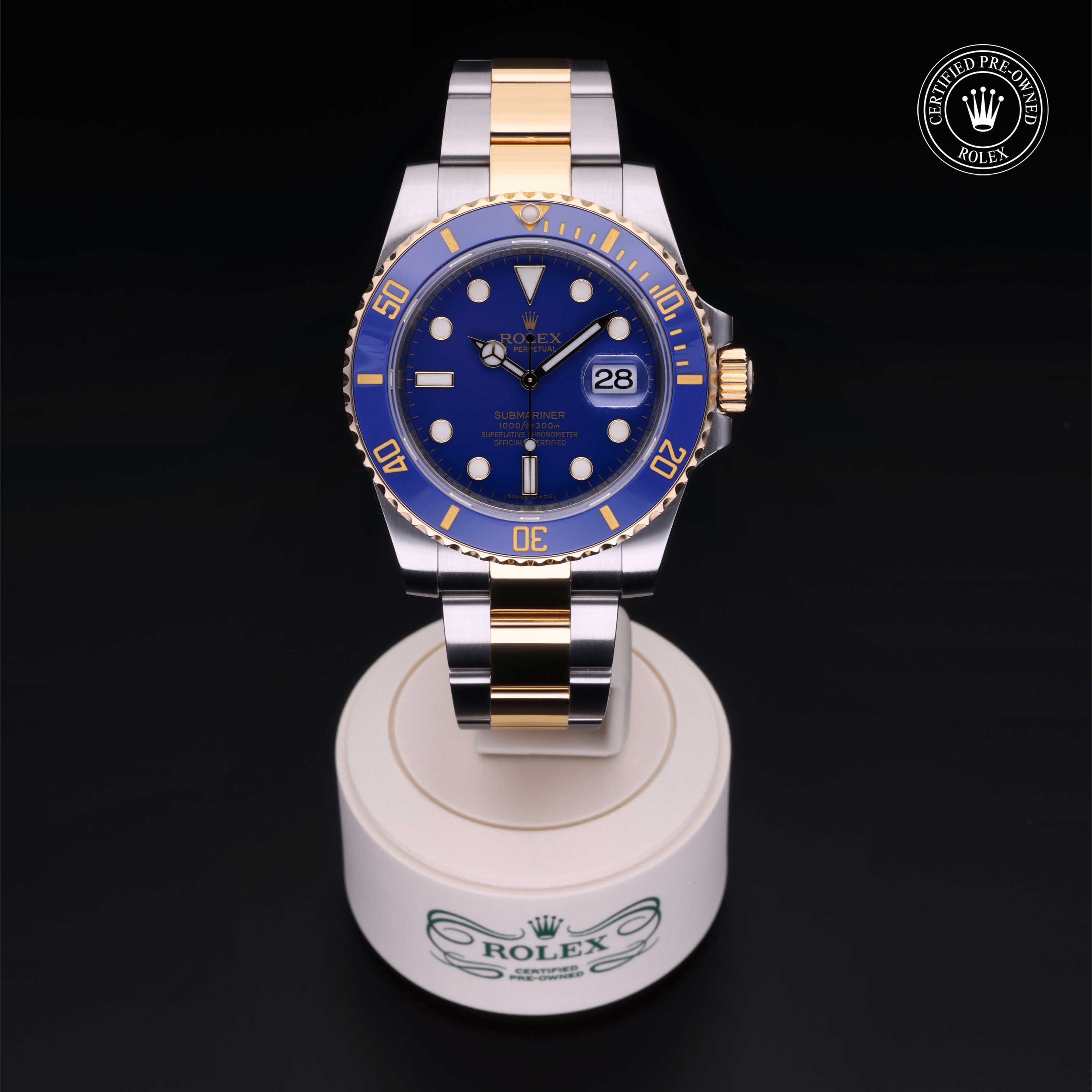 Rolex Submariner in Oystersteel and yellow gold M116613LB-0001 at Heller Jewelers