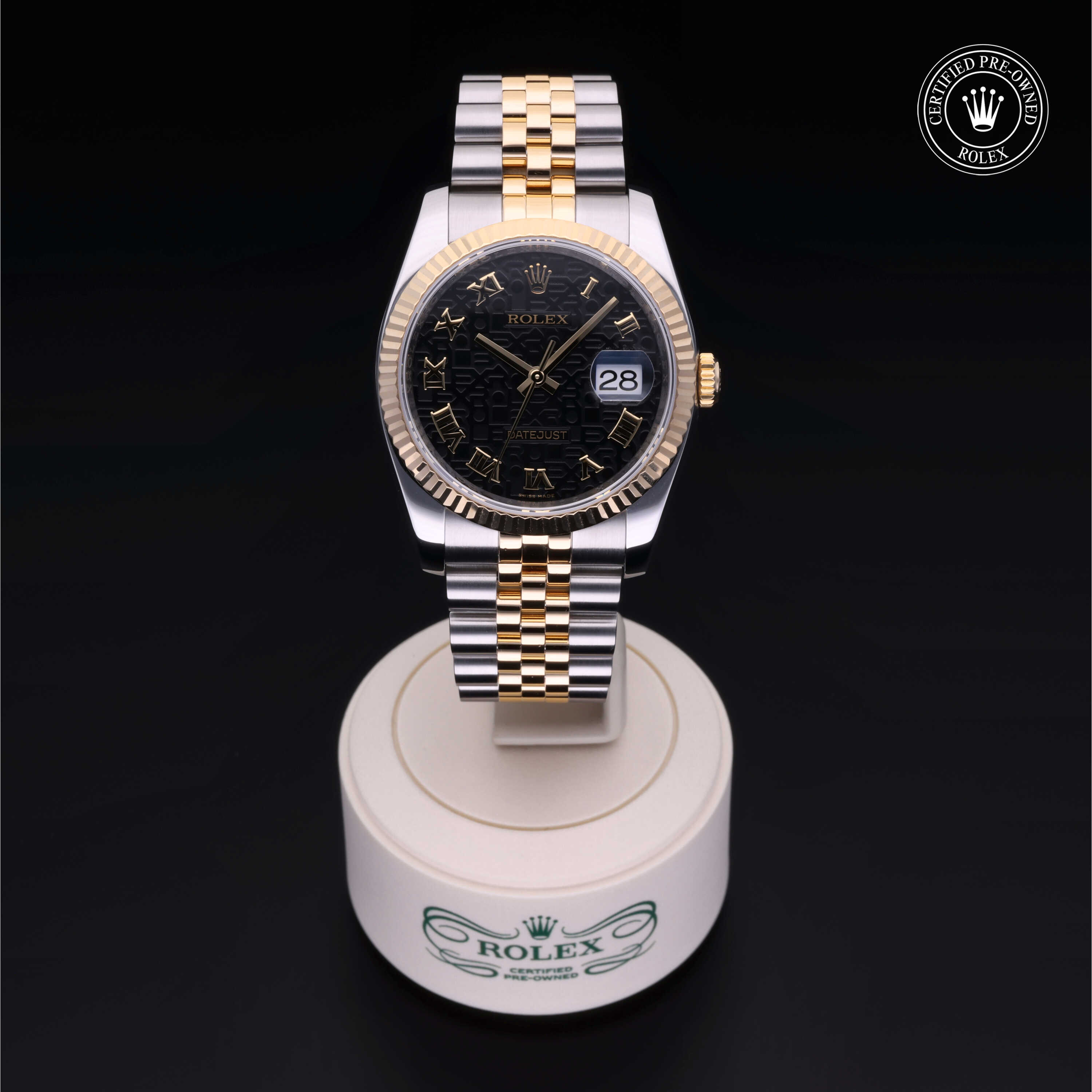 Rolex Datejust in Oystersteel and yellow gold M116233-0198 at Heller Jewelers