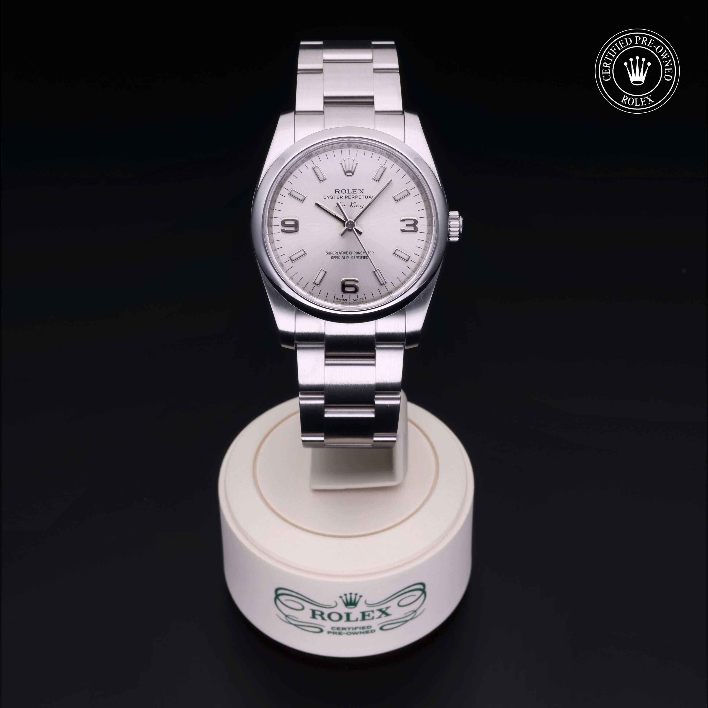 Rolex Oyster Perpetual in Oystersteel M114200-0004 at Heller Jewelers