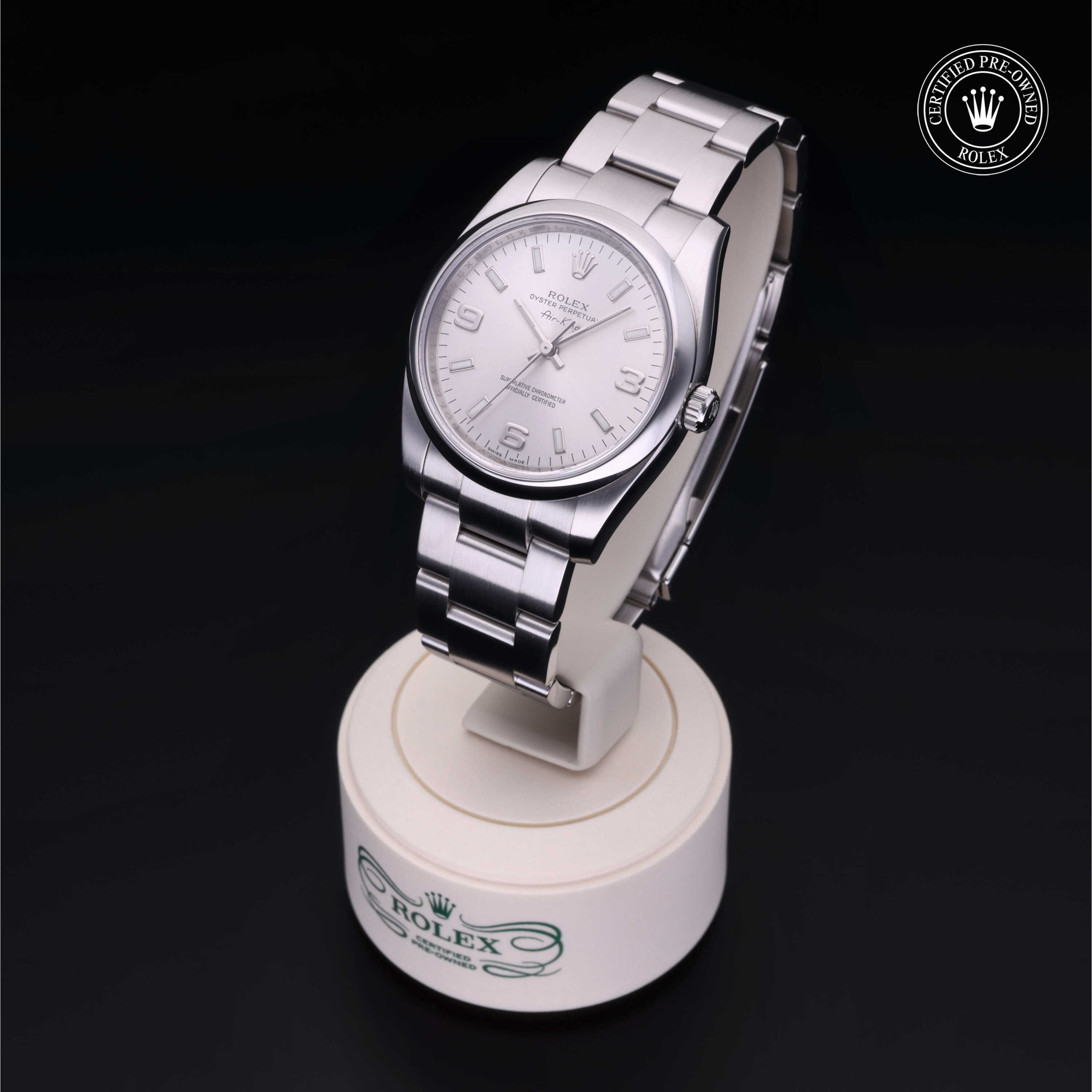 Rolex Oyster Perpetual in Oystersteel M114200-0004 at Heller Jewelers