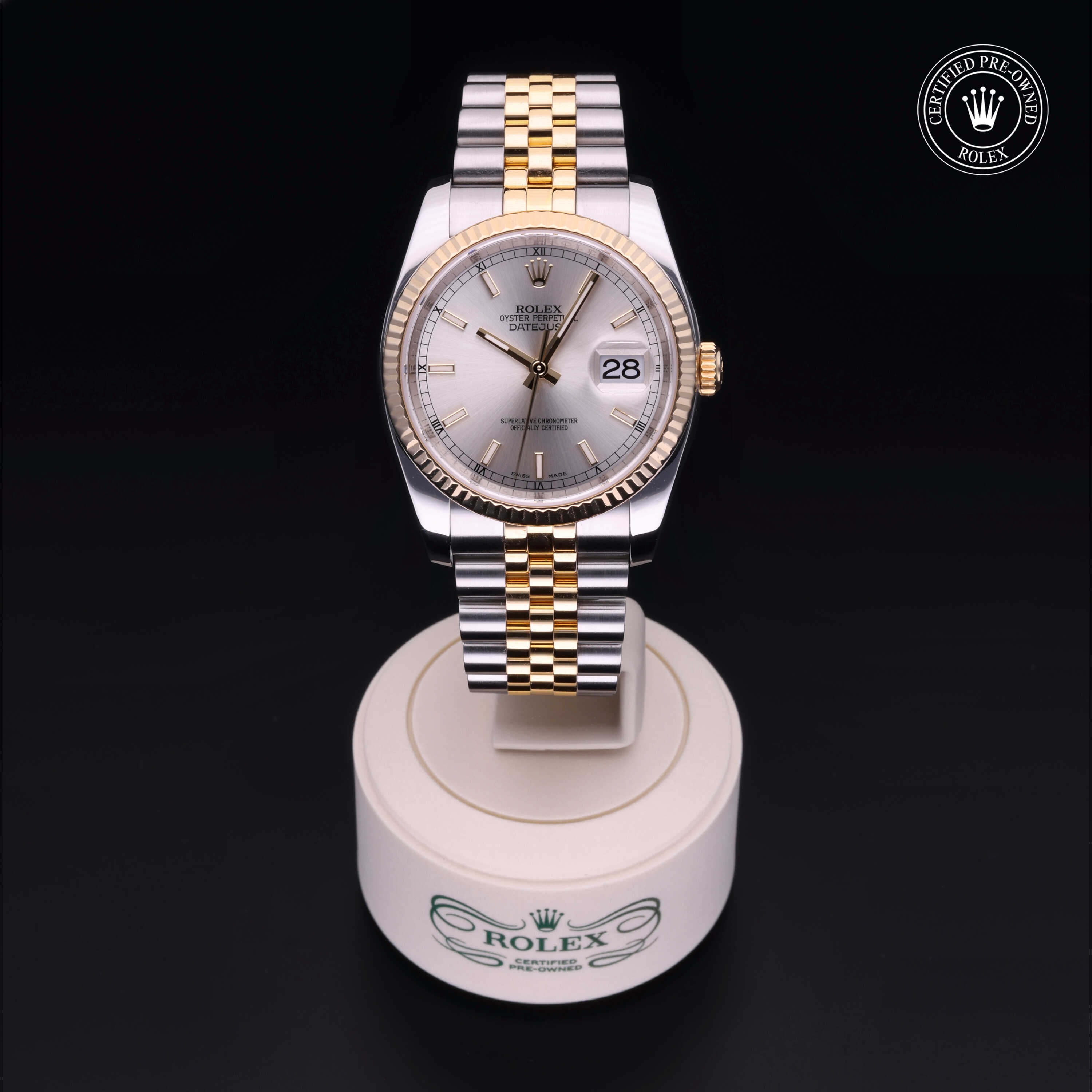 Rolex Datejust in Oystersteel and yellow gold M116233-0148 at Heller Jewelers