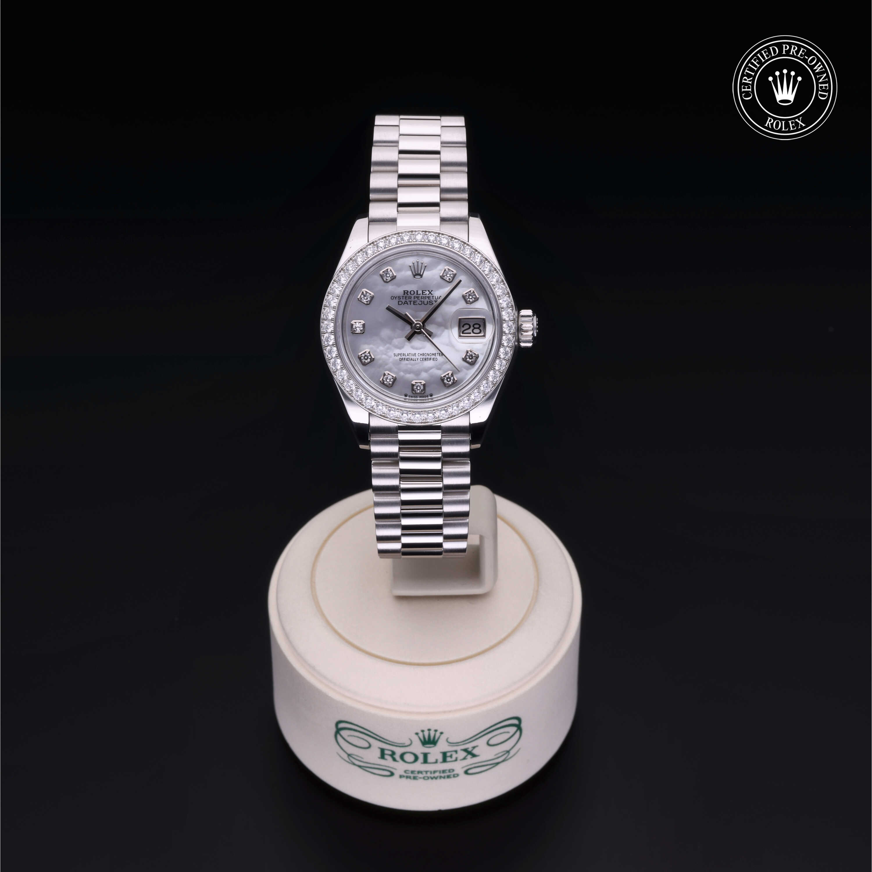 Rolex Lady-Datejust in platinum M279136RBR-0008 at Heller Jewelers