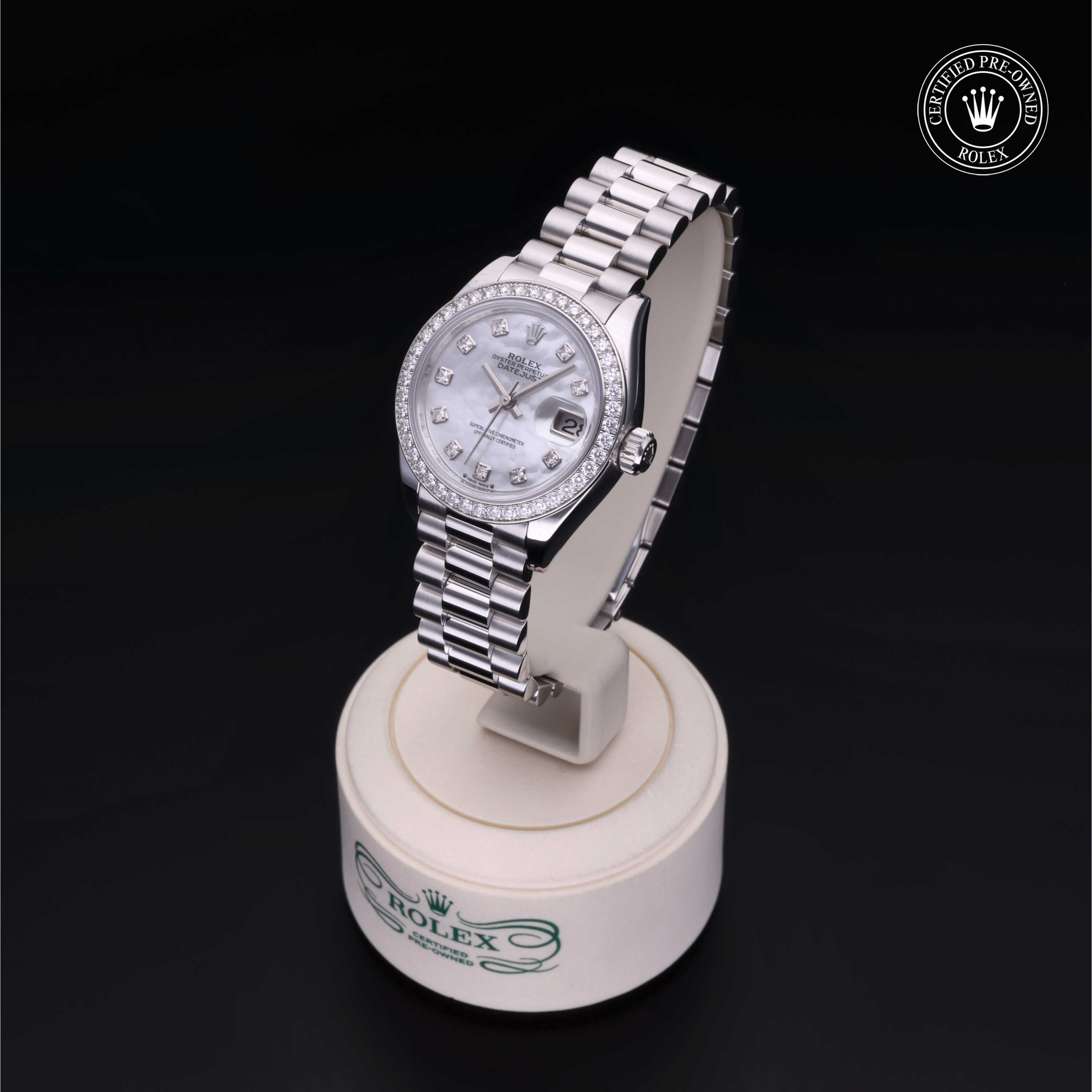 Rolex Lady-Datejust in platinum M279136RBR-0008 at Heller Jewelers