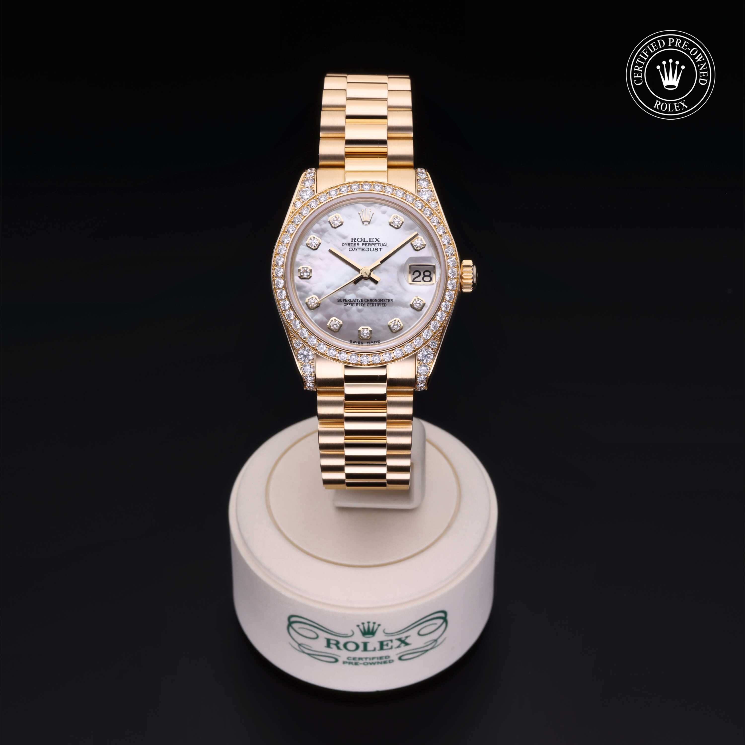 Rolex Datejust in 18 ct yellow gold M178158-0008 at Heller Jewelers