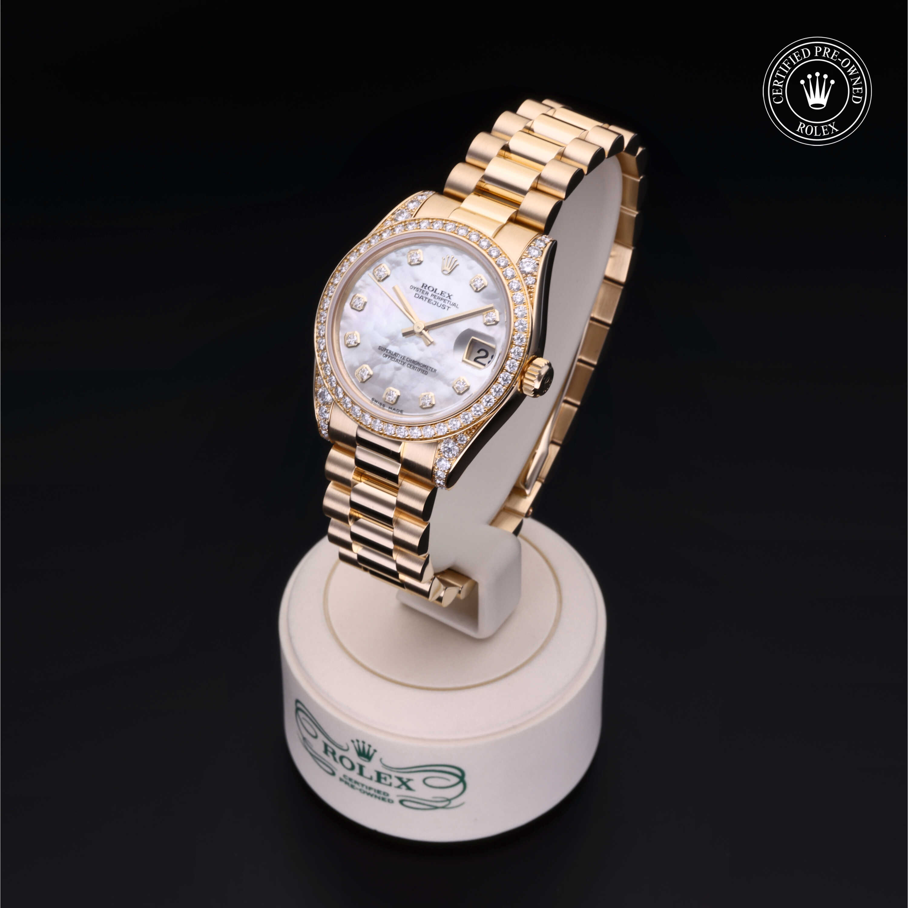 Rolex Datejust in 18 ct yellow gold M178158-0008 at Heller Jewelers