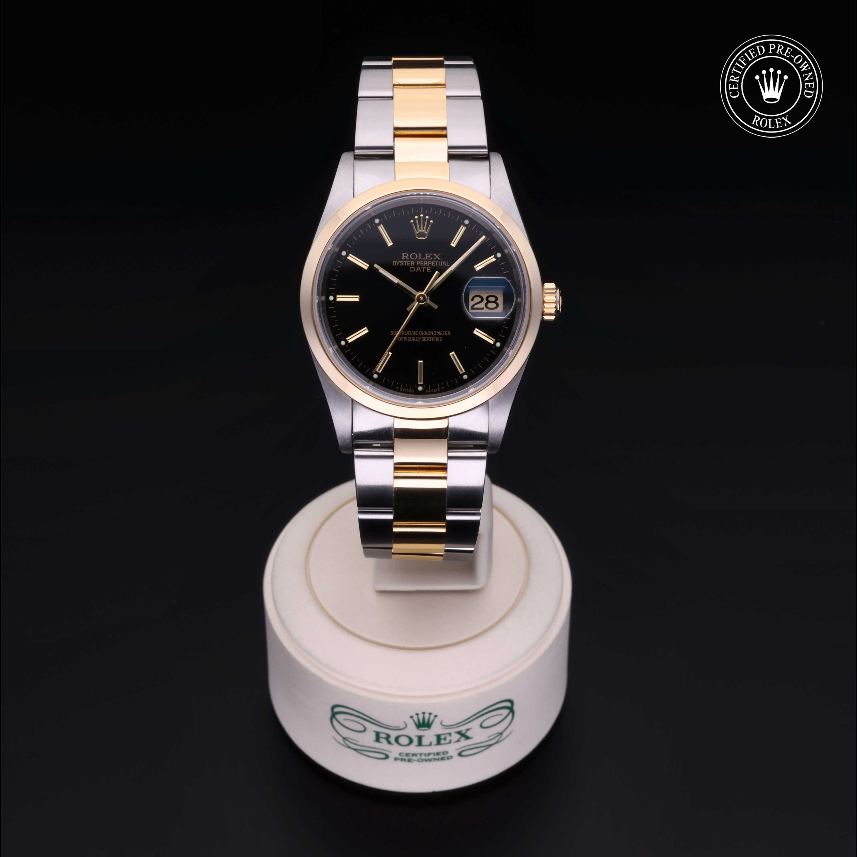 Rolex Oyster Perpetual in Oystersteel and yellow gold M15203-0001 at Heller Jewelers