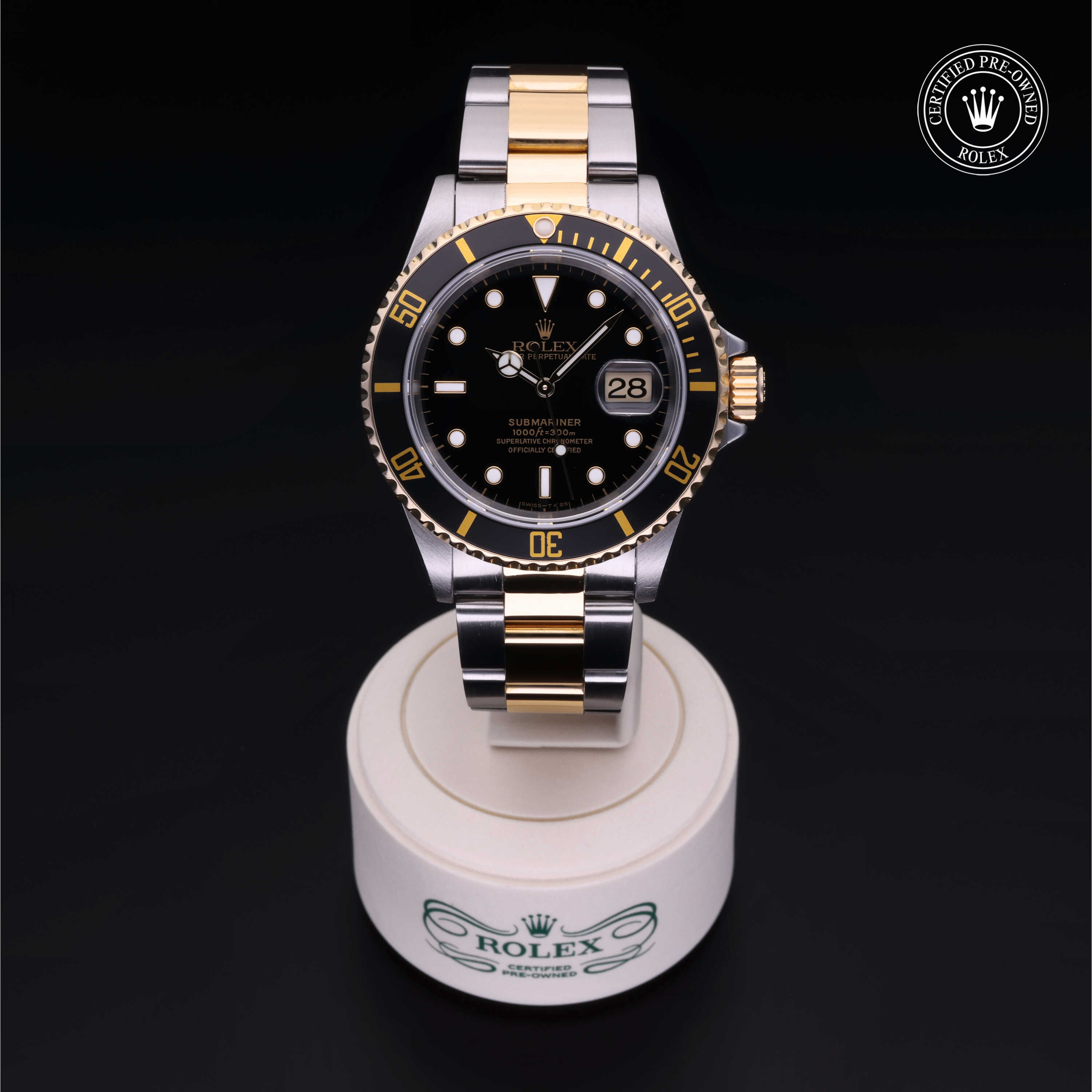 Rolex Submariner in Rolesor 18 Carat Yellow M16613LN-0003 at Heller Jewelers