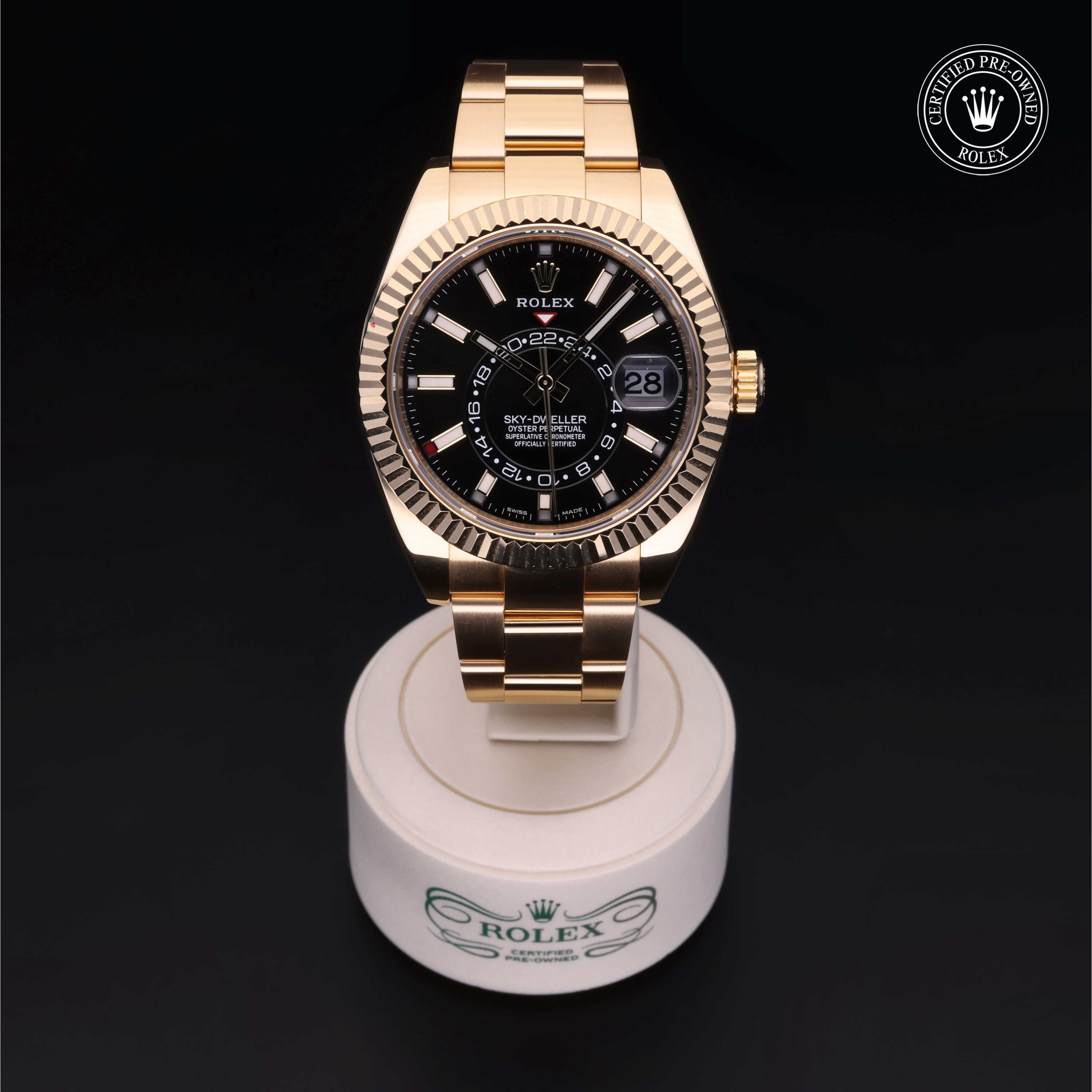 Rolex Sky-Dweller in Gold 18 Carat Yellow M326938-0004 at Heller Jewelers