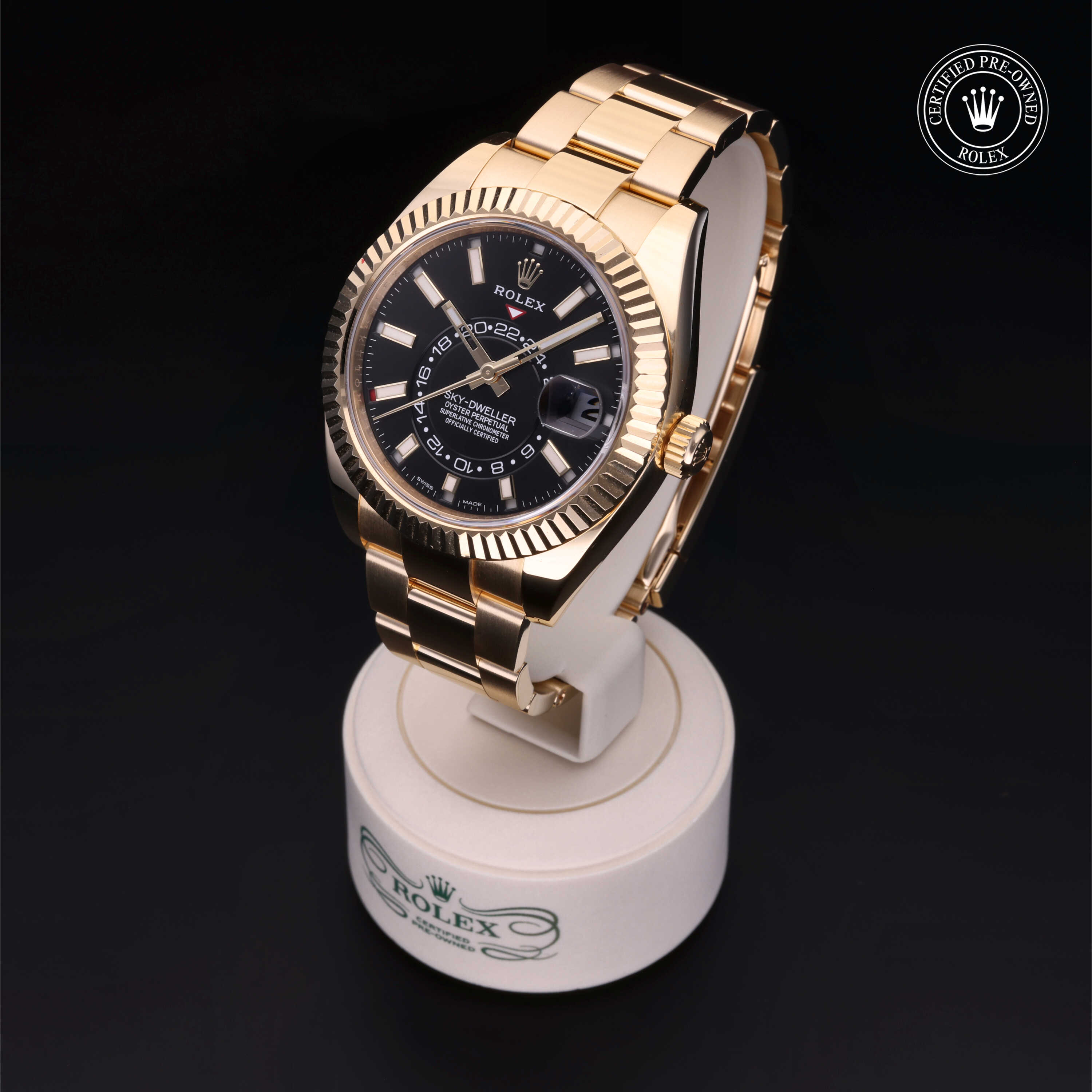 Rolex Sky-Dweller in Gold 18 Carat Yellow M326938-0004 at Heller Jewelers