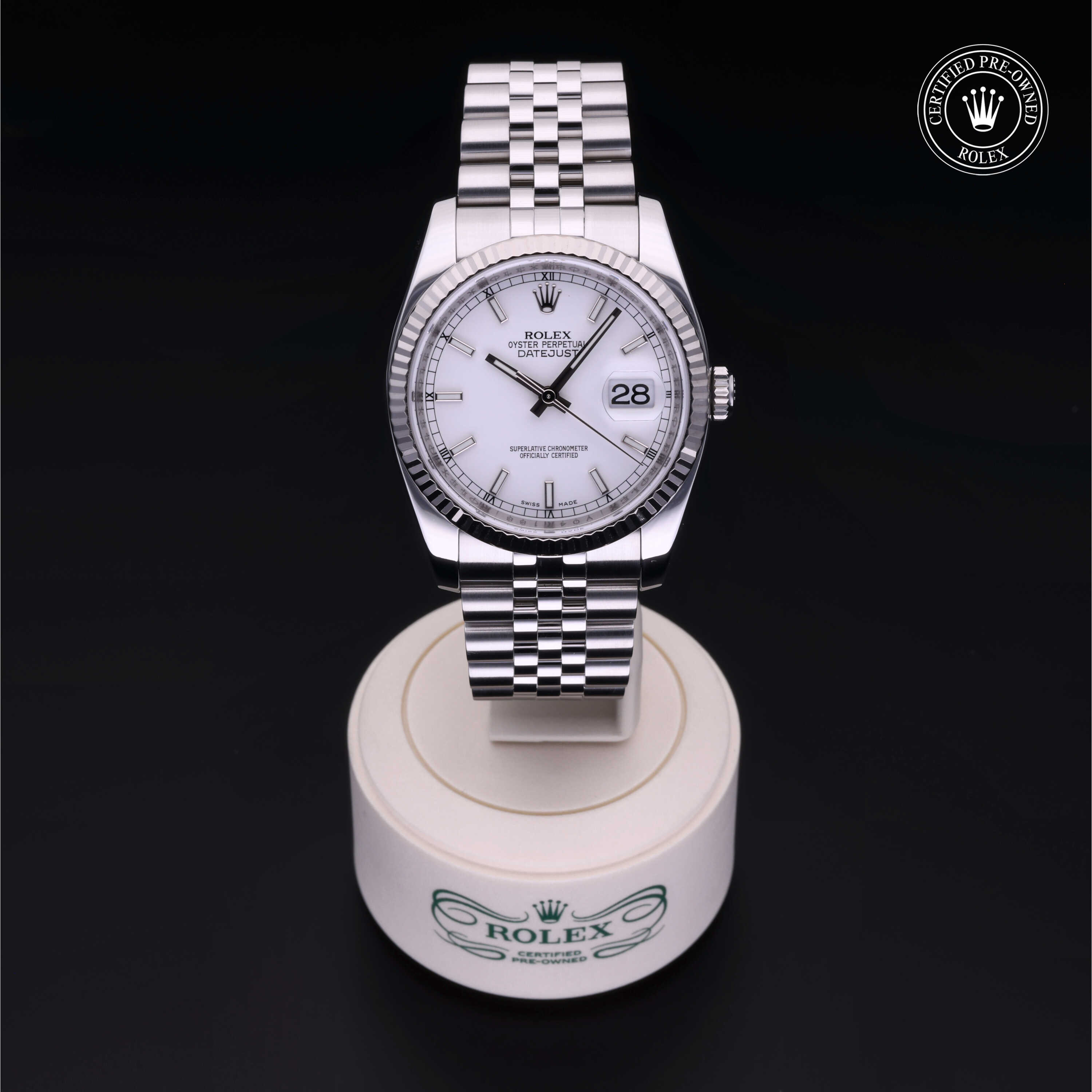 Rolex Datejust in Rolesor 18 Carat White M116234-0014 at Heller Jewelers