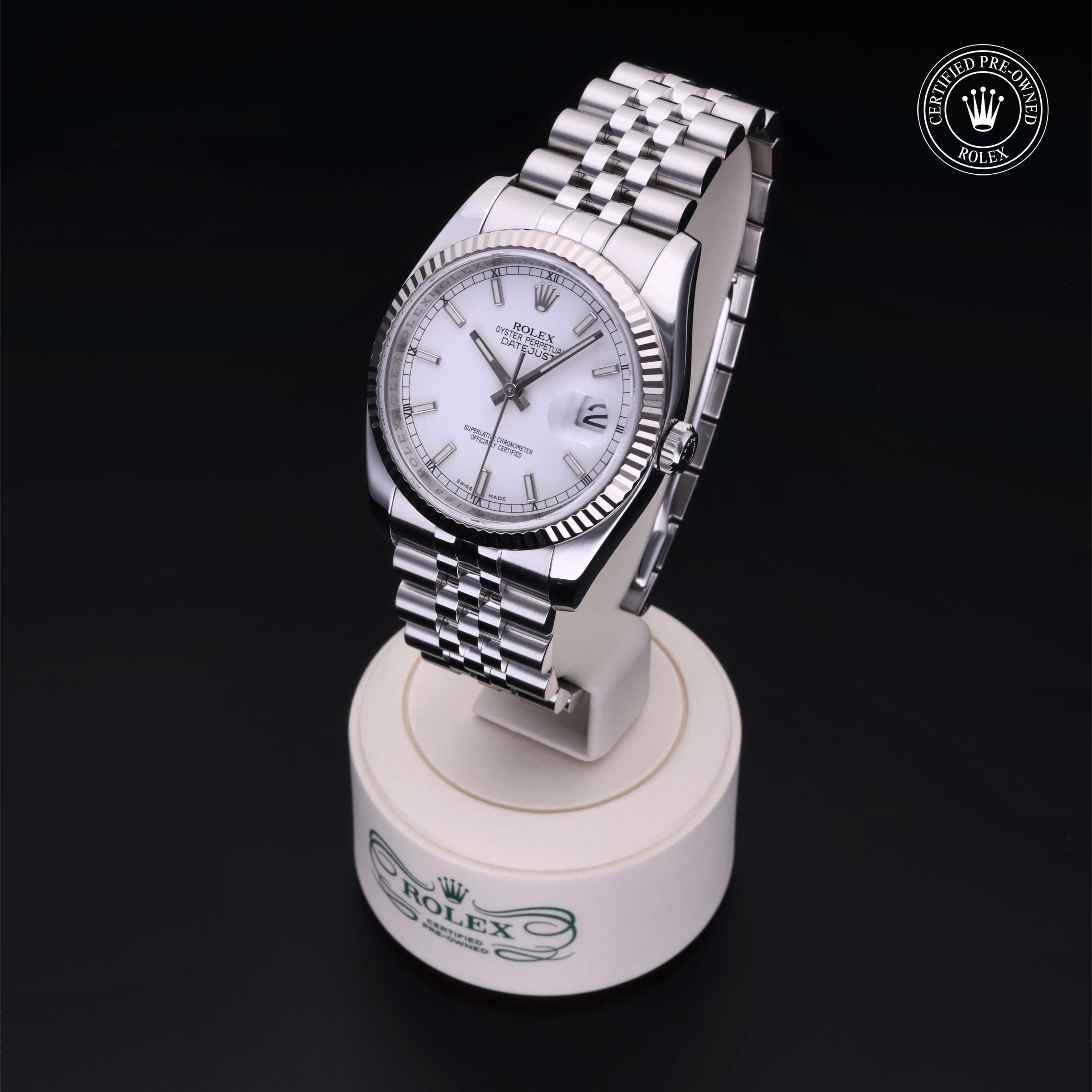 Rolex Datejust in Rolesor 18 Carat White M116234-0014 at Heller Jewelers