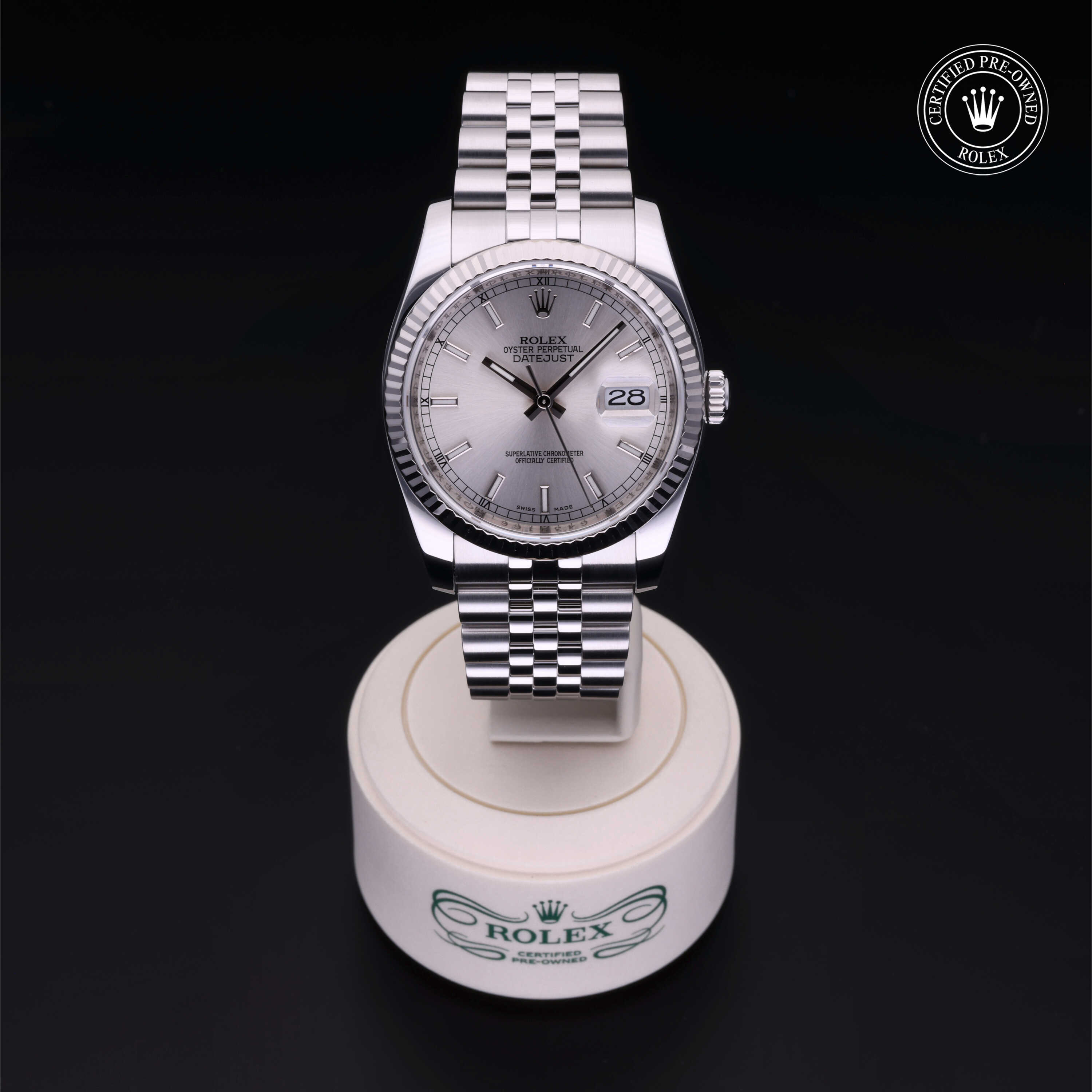 Rolex Datejust in Rolesor 18 Carat White M116234-0080 at Heller Jewelers