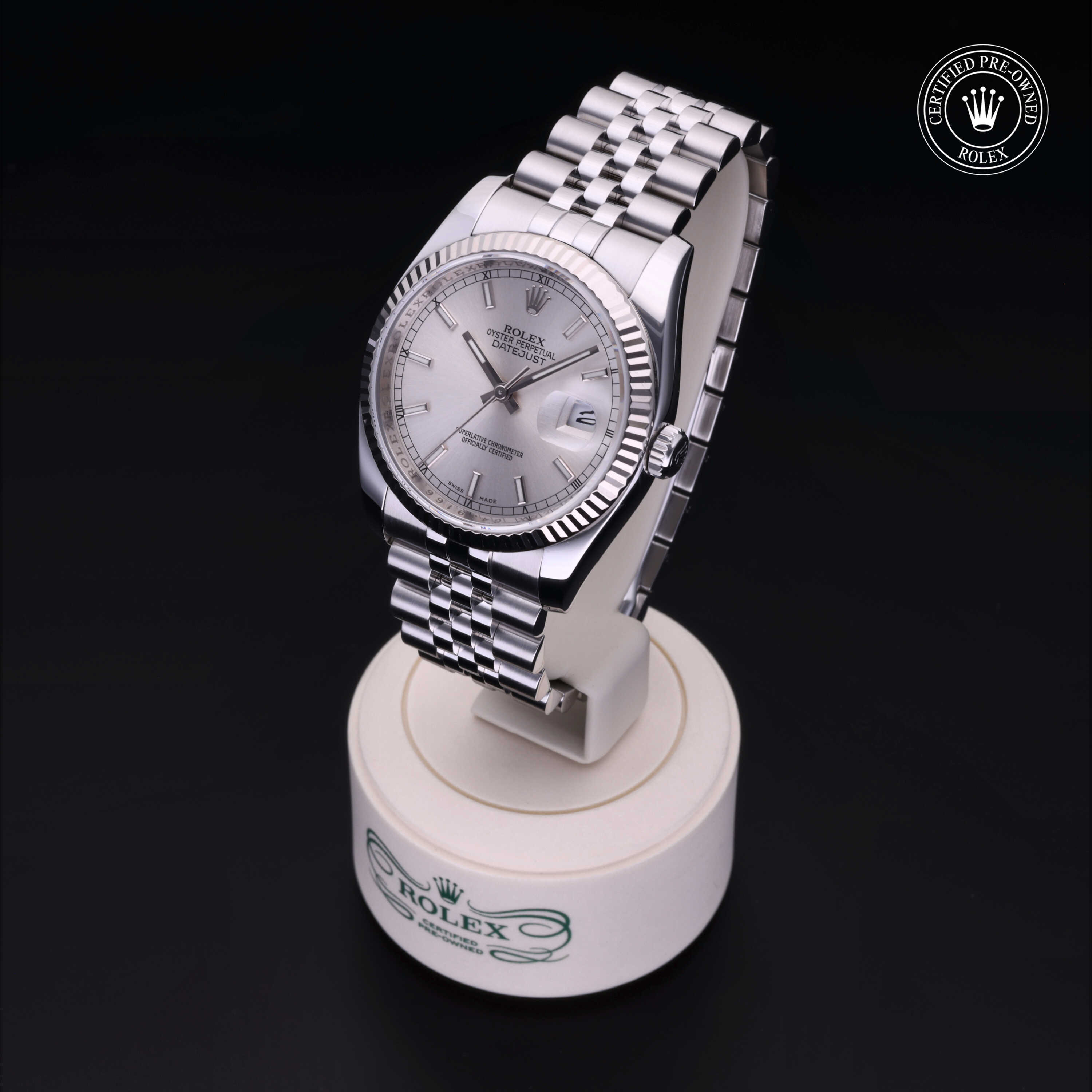 Rolex Datejust in Rolesor 18 Carat White M116234-0080 at Heller Jewelers