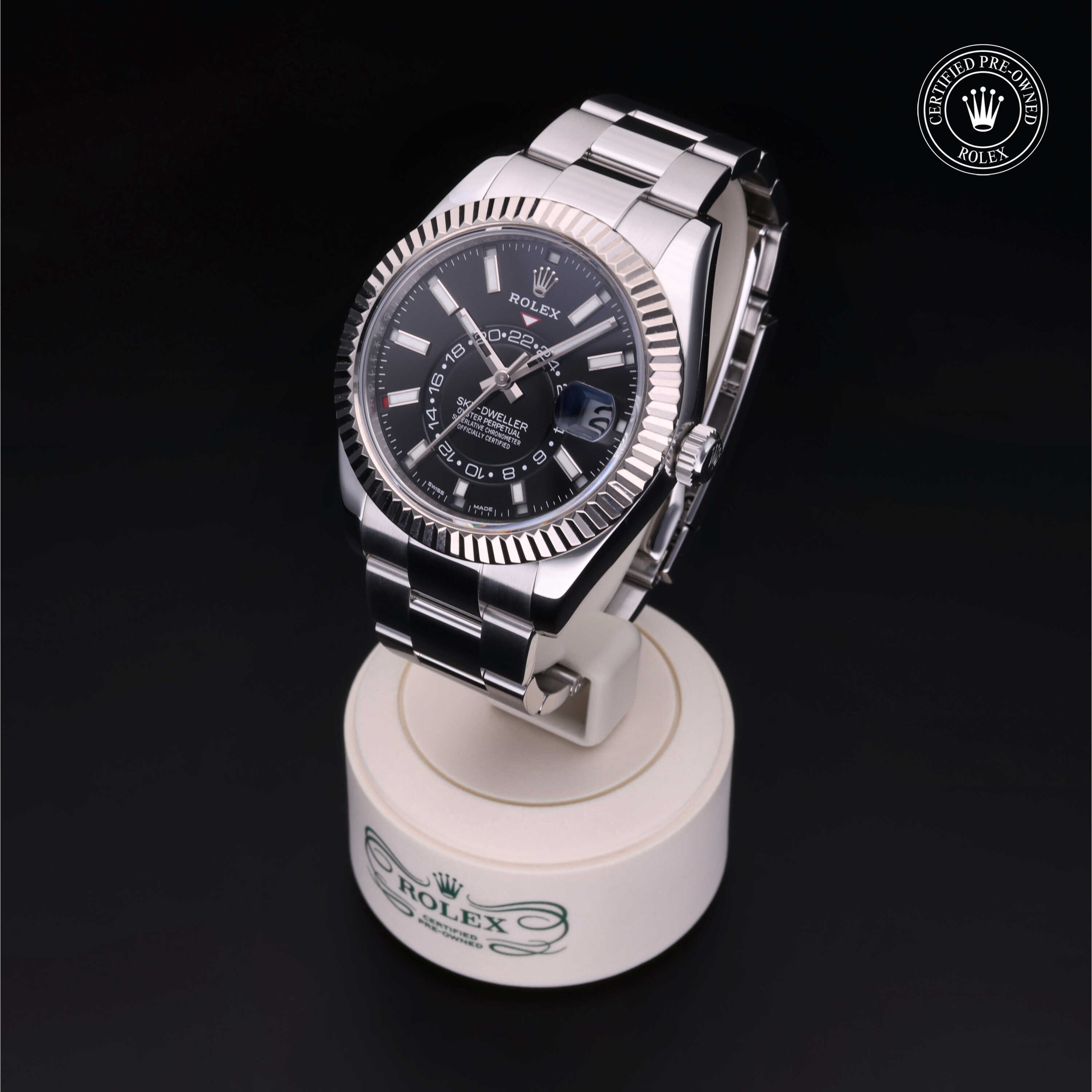 Rolex Sky-Dweller in Rolesor 18 Carat White M326934-0005 at Heller Jewelers