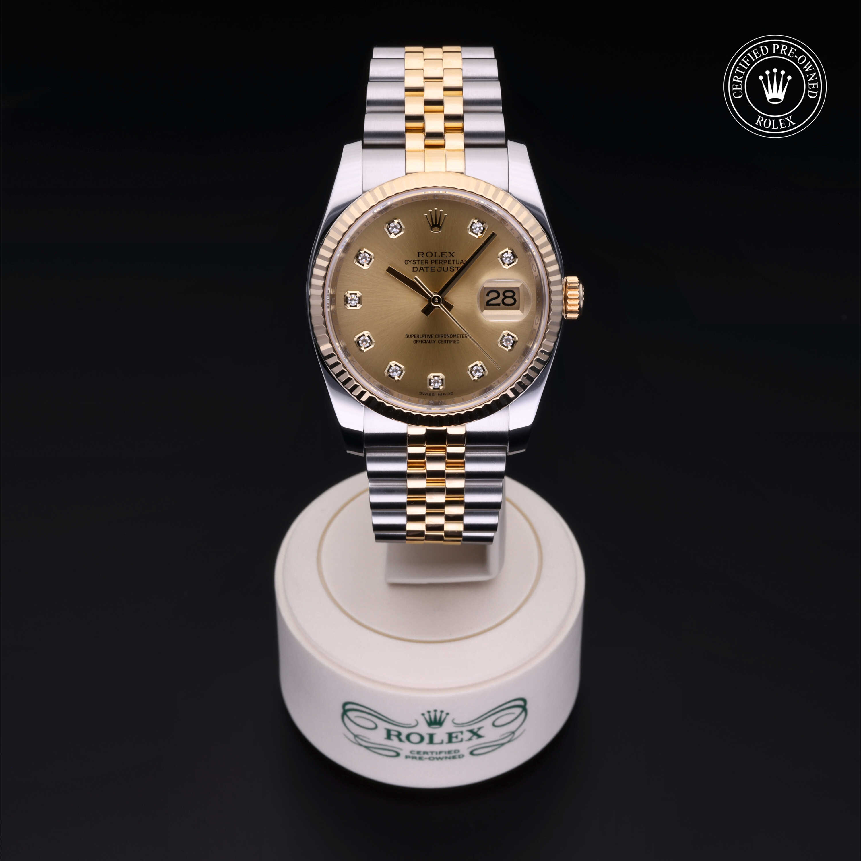 Rolex Datejust in Rolesor 18 Carat Yellow M116233-0150 at Heller Jewelers