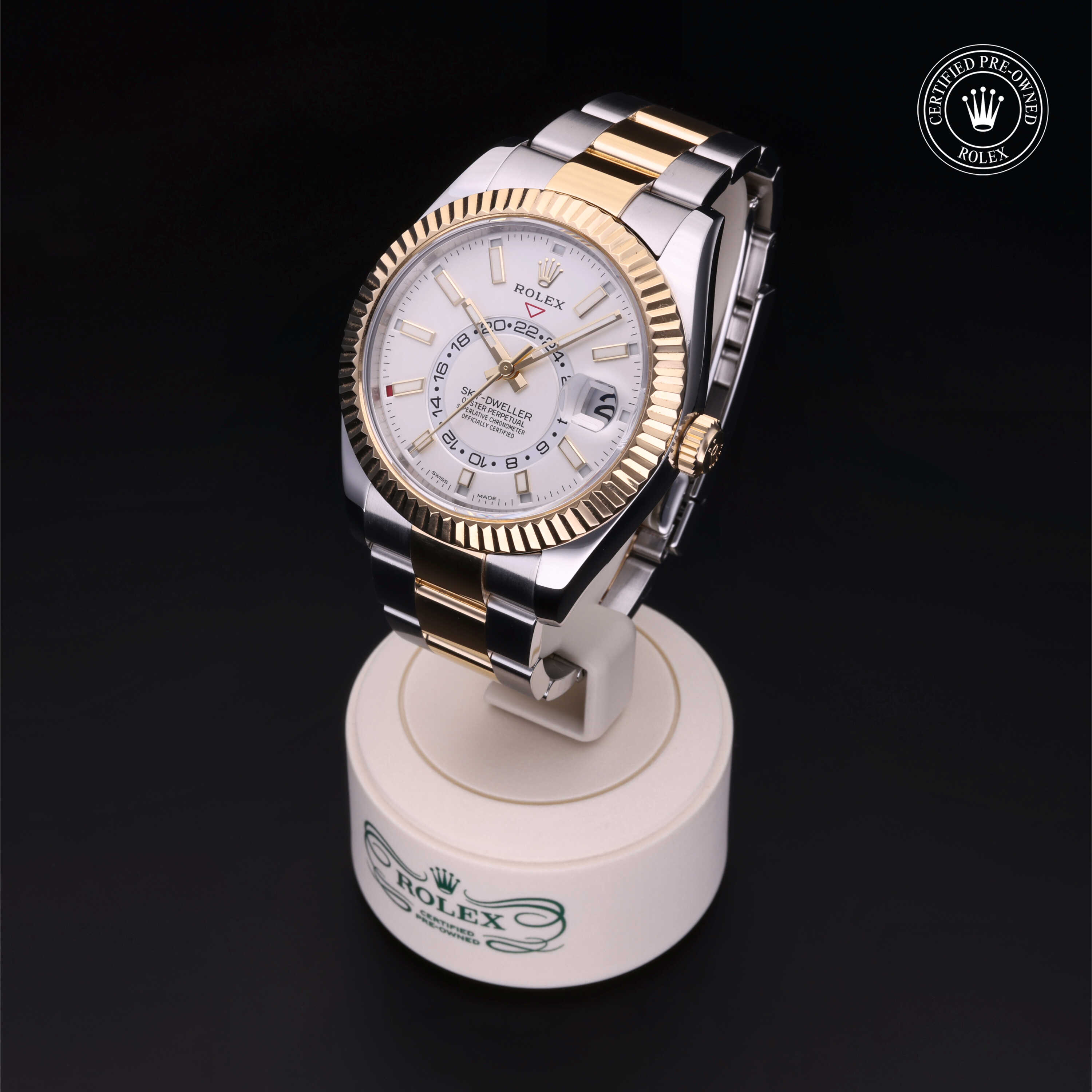 Rolex Sky-Dweller in Rolesor 18 Carat Yellow M326933-0009 at Heller Jewelers