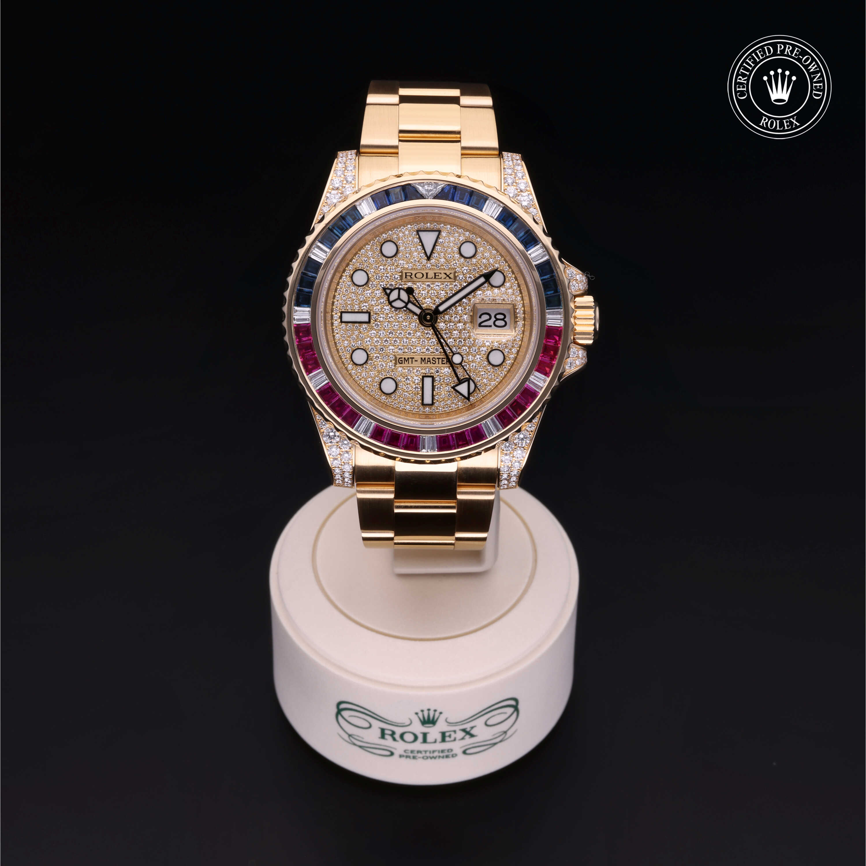 Rolex GMT-Master II in Gold 18 Carat Yellow M116758SARU-0004 at Heller Jewelers