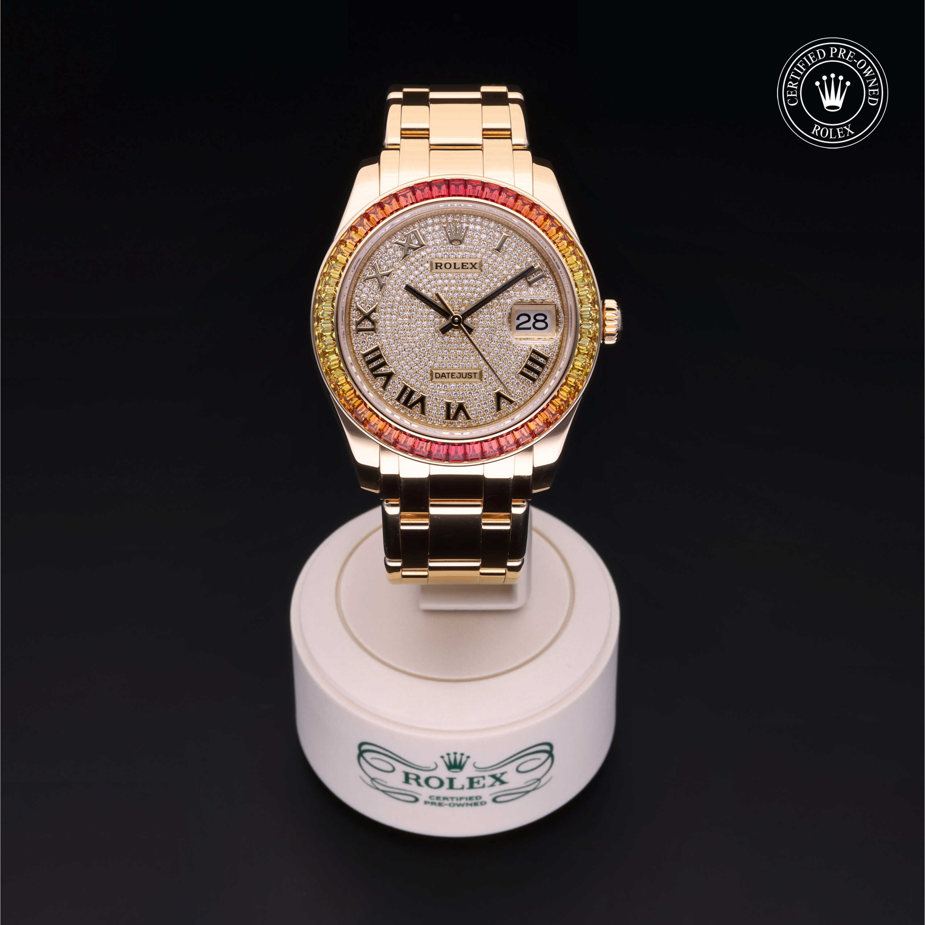 Rolex Pearlmaster in Gold 18 Carat Yellow M86348SAJOR-0001 at Heller Jewelers