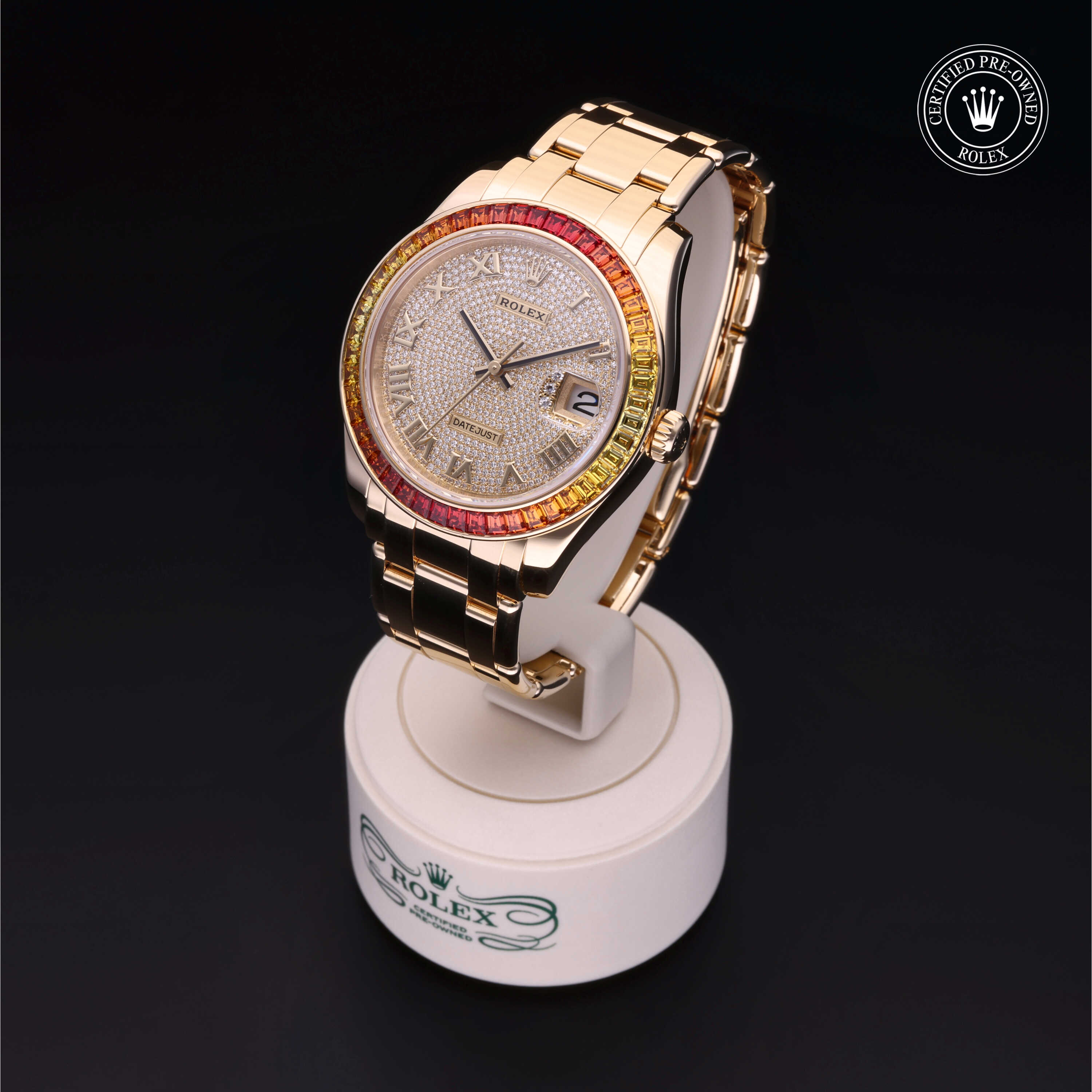 Rolex Pearlmaster in Gold 18 Carat Yellow M86348SAJOR-0001 at Heller Jewelers