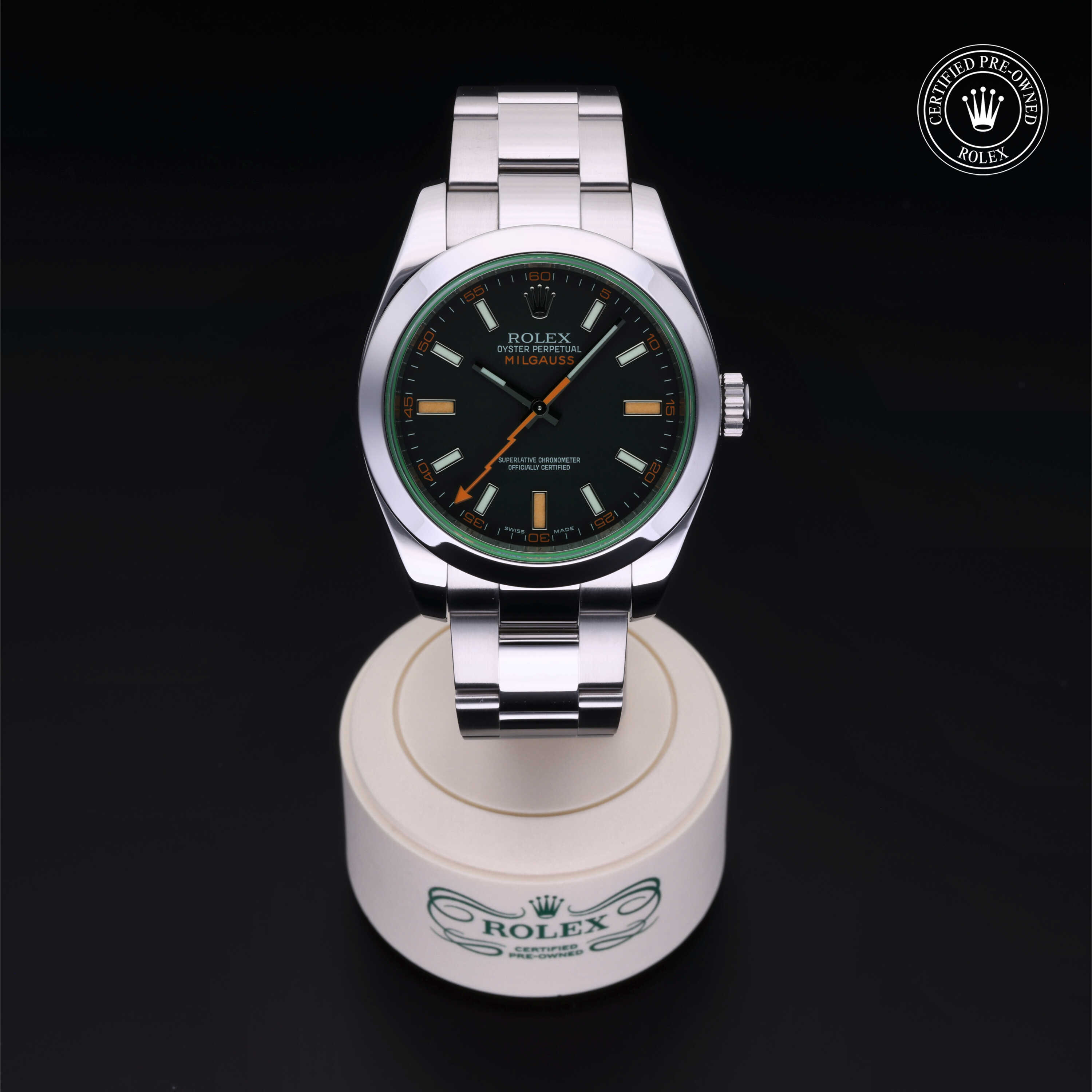 Rolex Milgauss in Steel M116400GV-0001 at Heller Jewelers